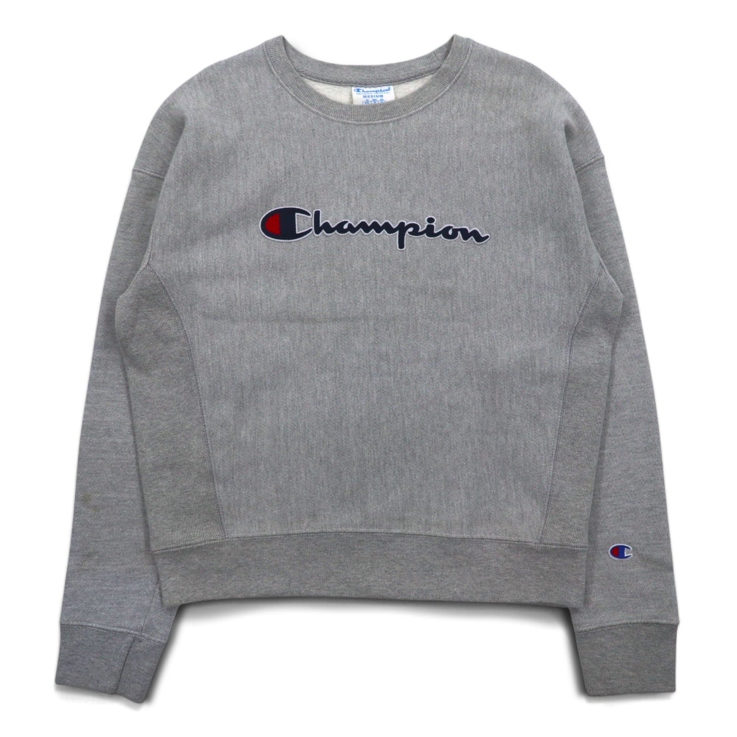 Champion Reverse Weave Sweatshirt, XL, Gray, Script Logo, Blue Single Tag, Reprint, Made in Honduras
