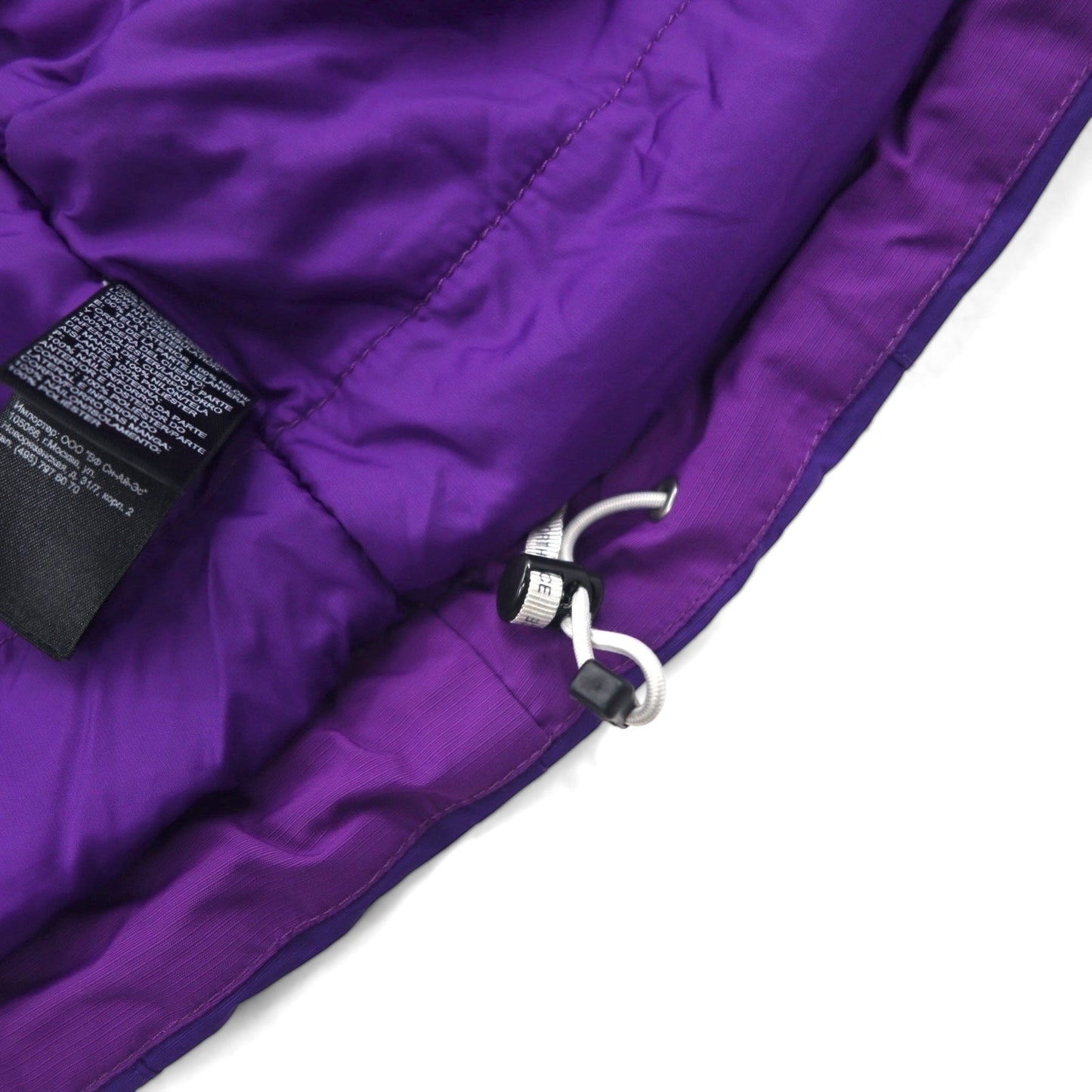 THE NORTH FACE ハイベント HYVENT AUCV ソフトシェル マウンテンジャケット M パープル 防水 フリースライナー ハイネック ドローコード