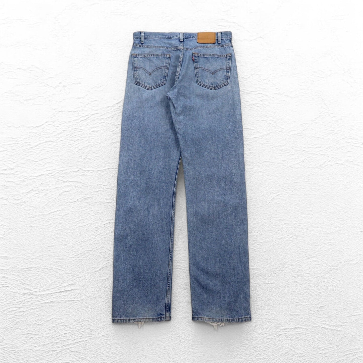 Levi's 505 Regular Fit Straight Leg Tapered Denim Pants, Size L, Indigo and Blue, Zipper Fly, 505-4891, Made in El Salvador, 2000s