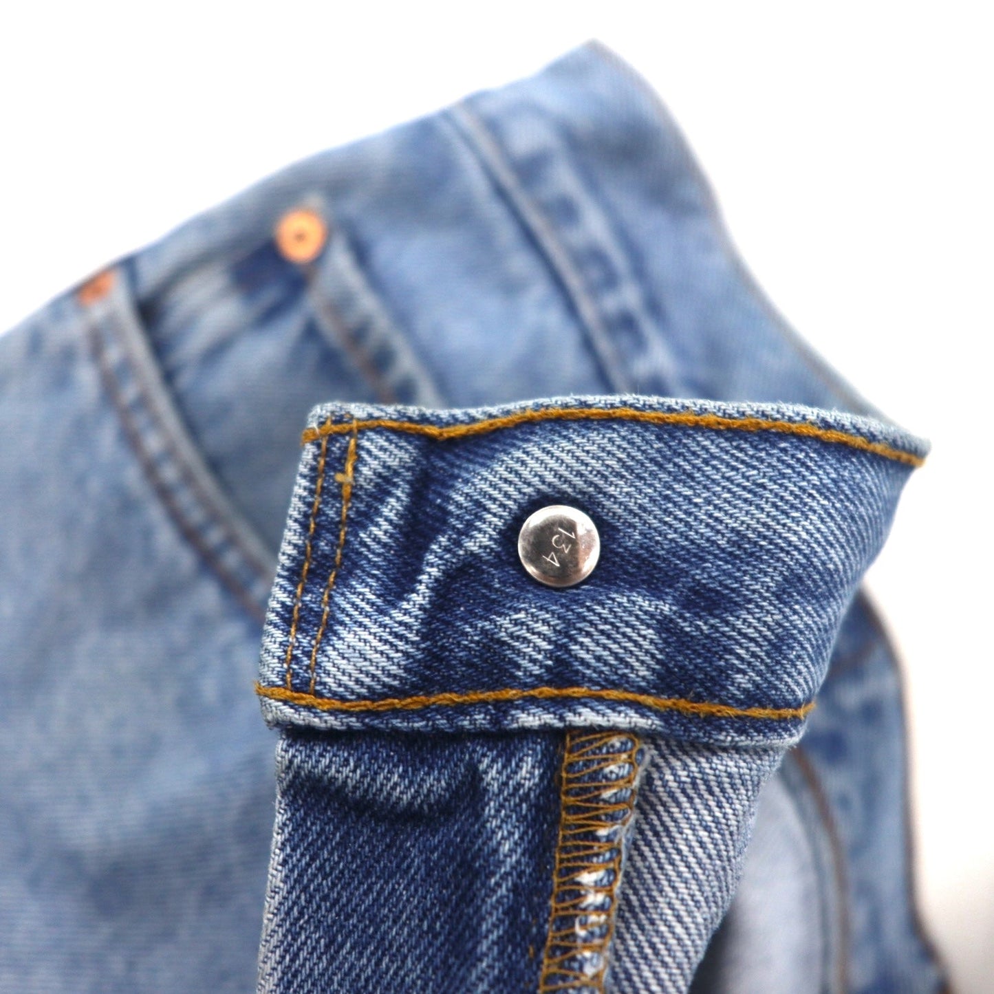 Levi's 505 Regular Fit Straight Leg Tapered Denim Pants, Size L, Indigo and Blue, Zipper Fly, 505-4891, Made in El Salvador, 2000s