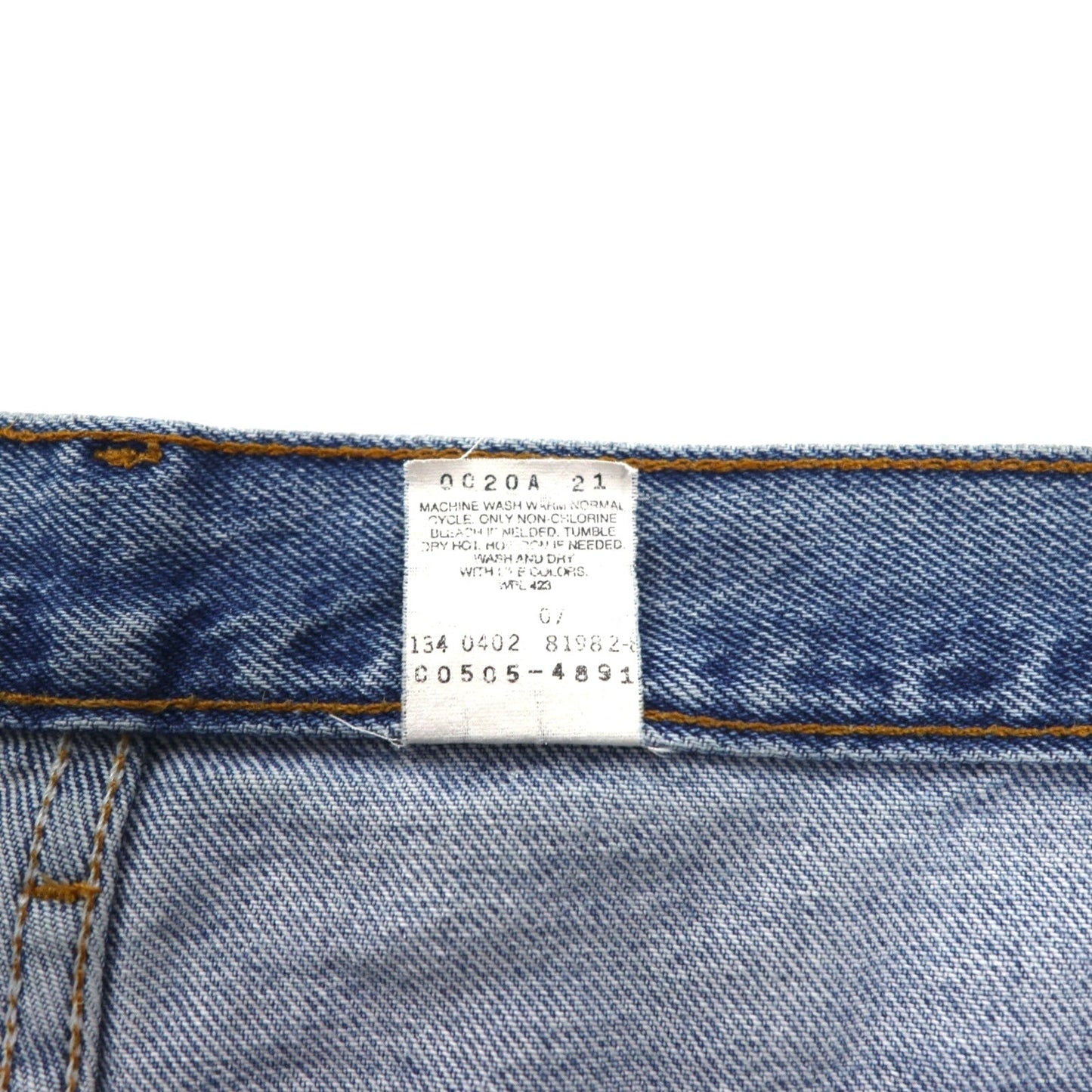 Levi's 505 Regular Fit Straight Leg Tapered Denim Pants, Size L, Indigo and Blue, Zipper Fly, 505-4891, Made in El Salvador, 2000s