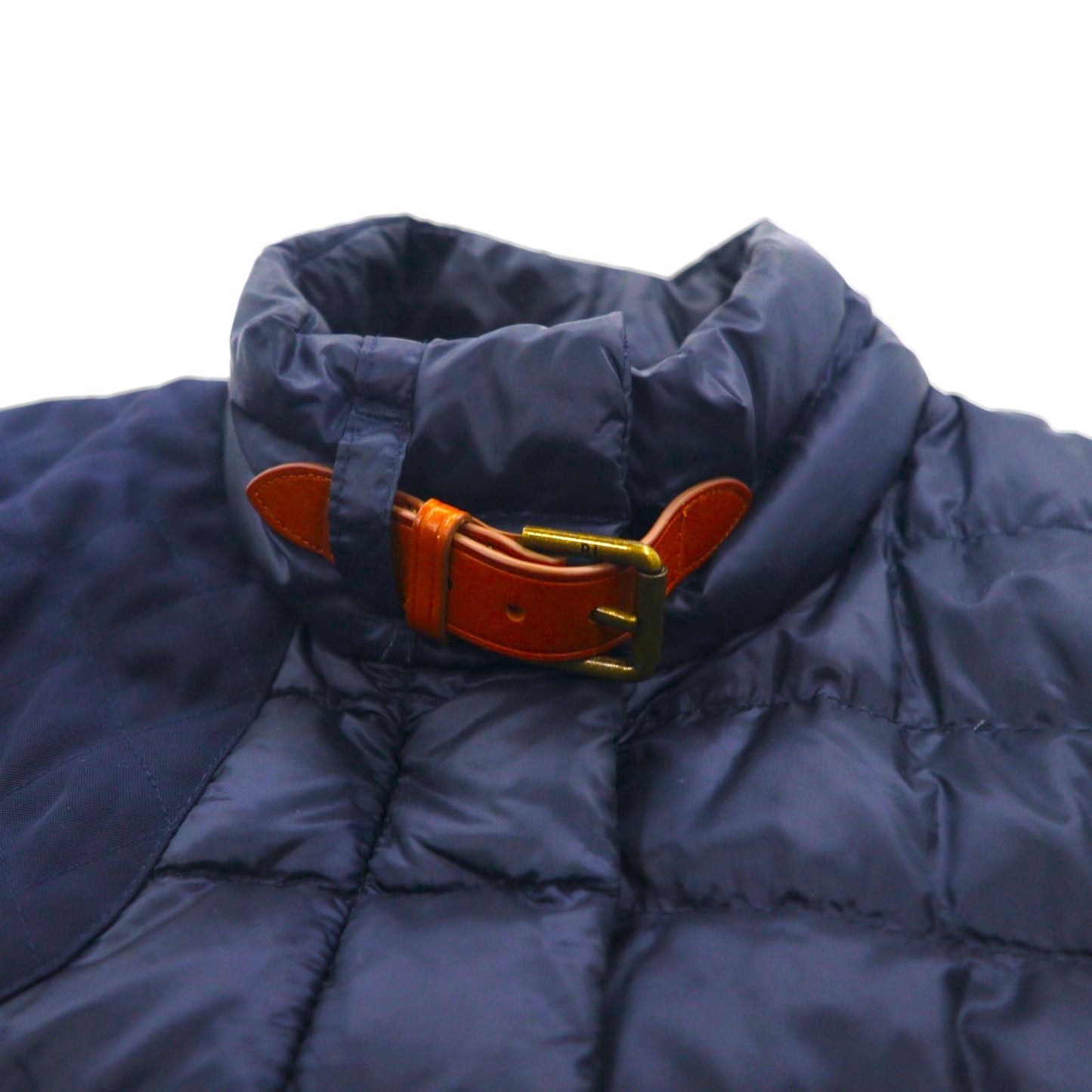 Ralph Lauren 90年代 キルティング ダウンジャケット XL ネイビー ナイロン チンストラップ