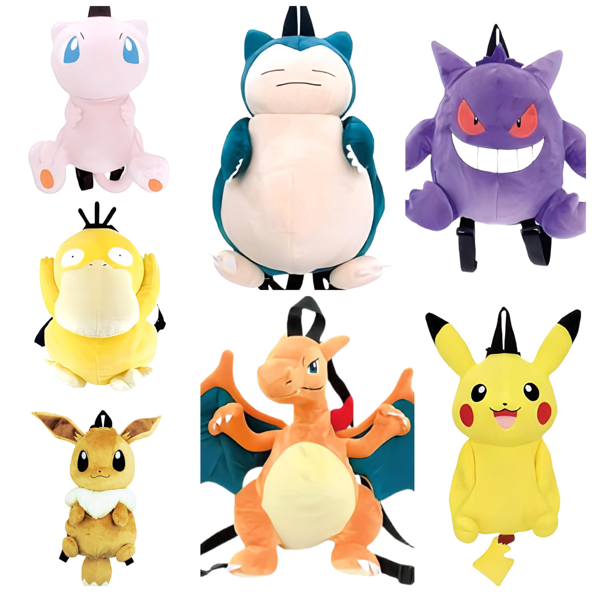 Pokemon Plush Backpacks / ポケモンぬいぐるみバッグ