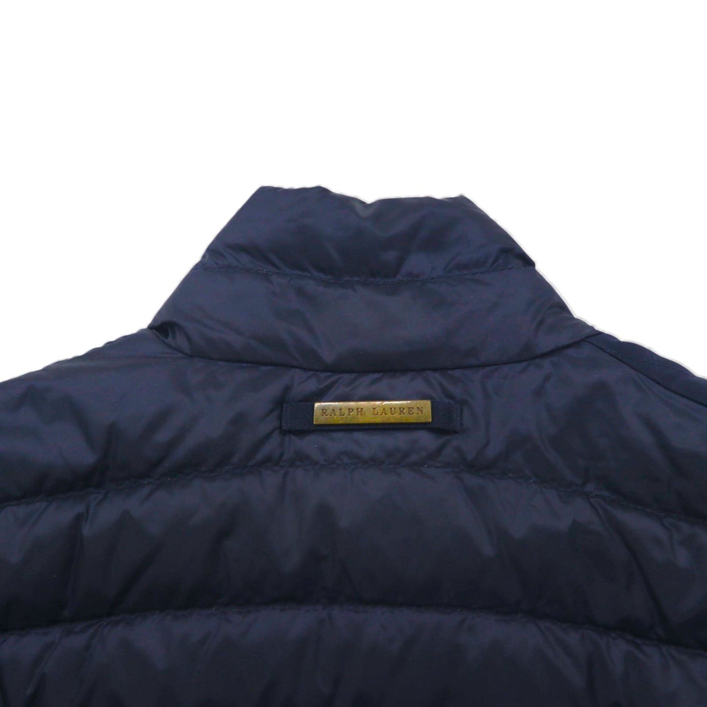 Ralph Lauren 90年代 キルティング ダウンジャケット XL ネイビー ナイロン チンストラップ