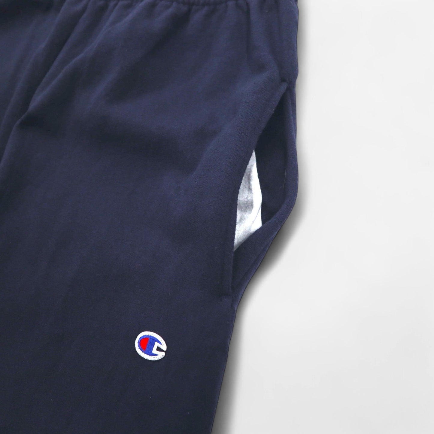 Champion Sweatpants, Size L, Navy, Cotton, Fleece-Lined, Bar Tag, Made in Honduras