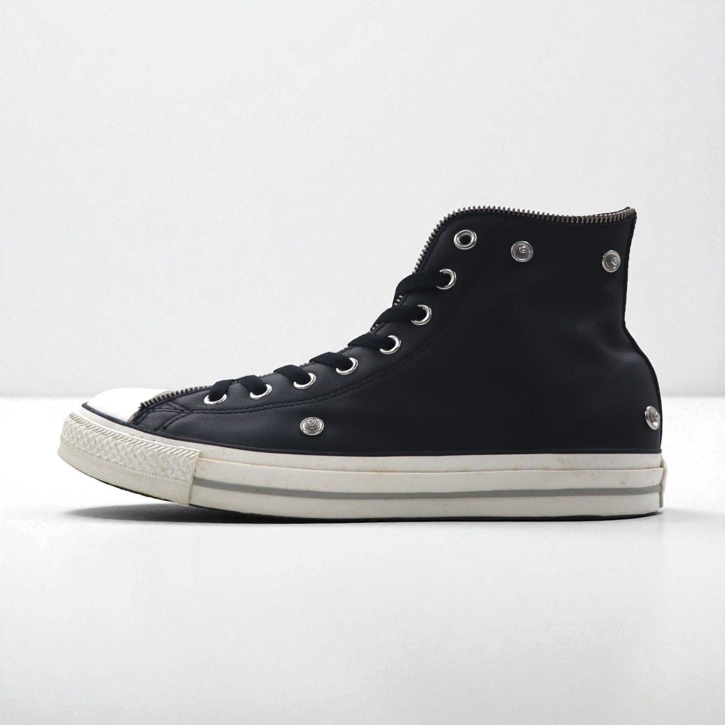 CONVERSE オールスター ジップ ハイ レザー All Star Leather Zip Hi ハイカットスニーカー 28cm ジップデザイン