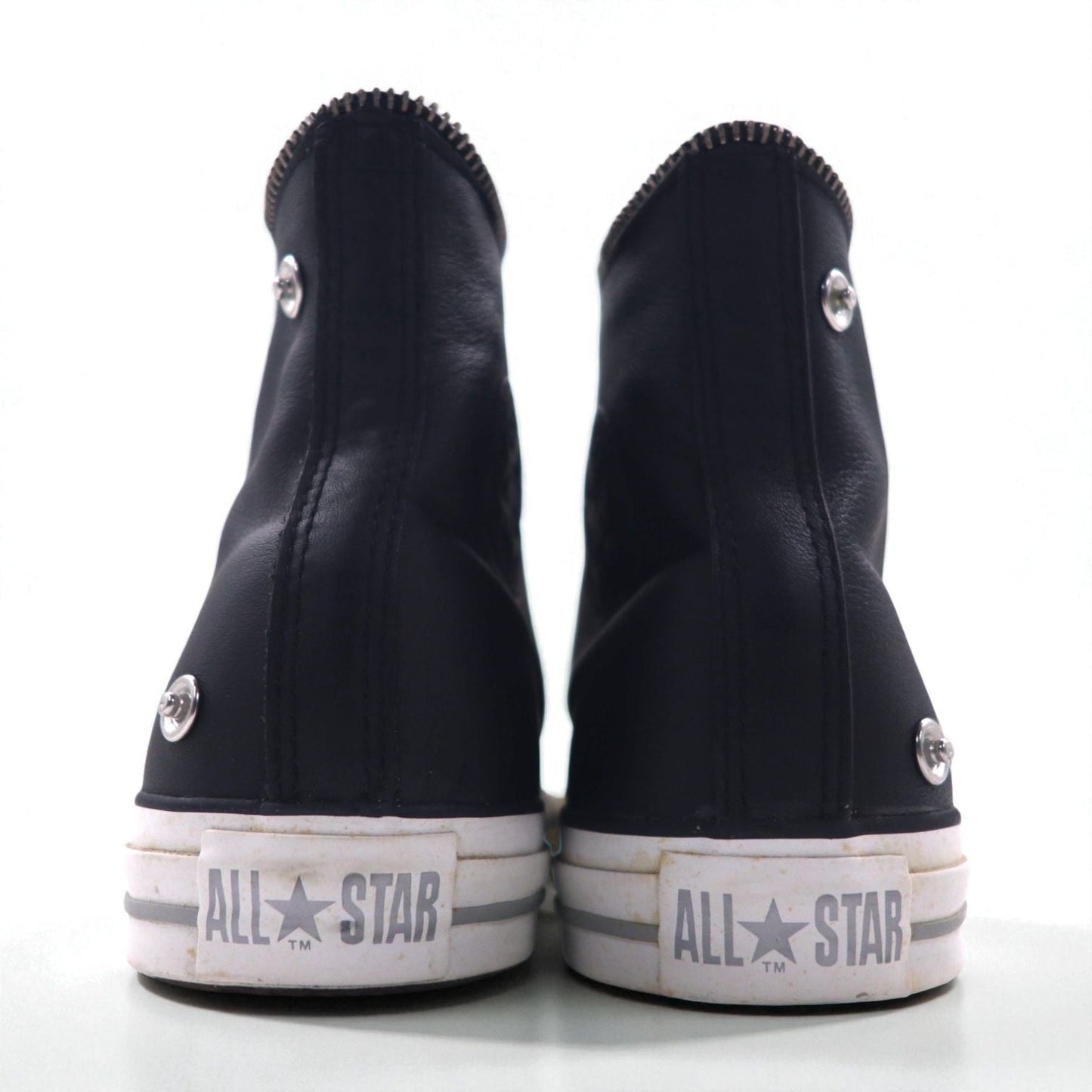 CONVERSE オールスター ジップ ハイ レザー All Star Leather Zip Hi ハイカットスニーカー 28cm ジップデザイン