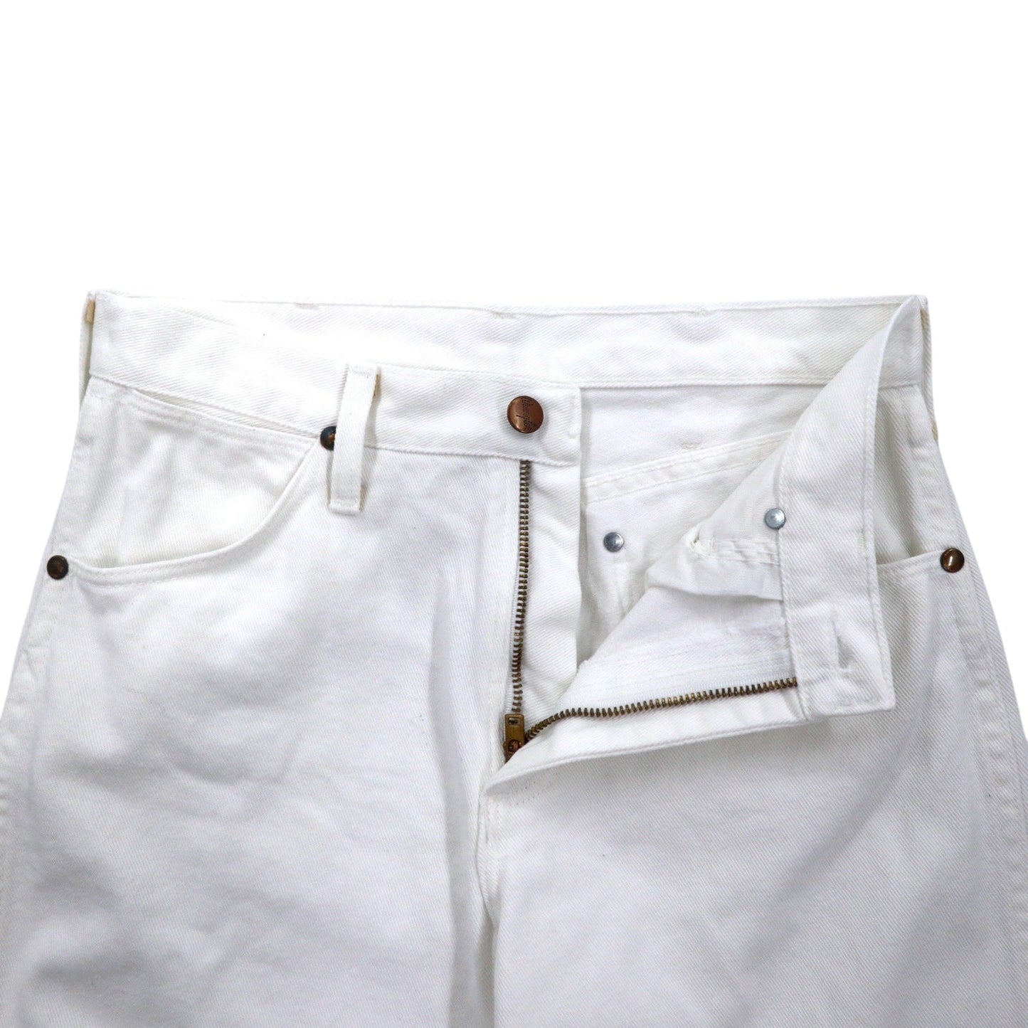 Wrangler 90s USA Made White Denim Pants, Size 28, Cotton, 13MWZWI