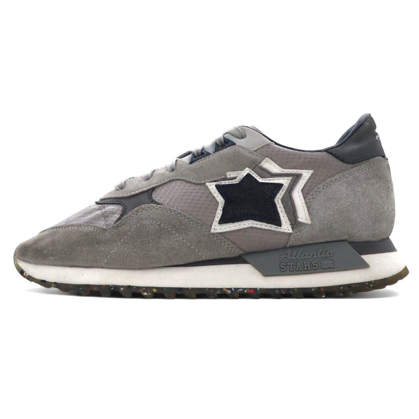 Atlantic STARS DRACO Sneakers, Size 27cm, Gray Suede and Leather