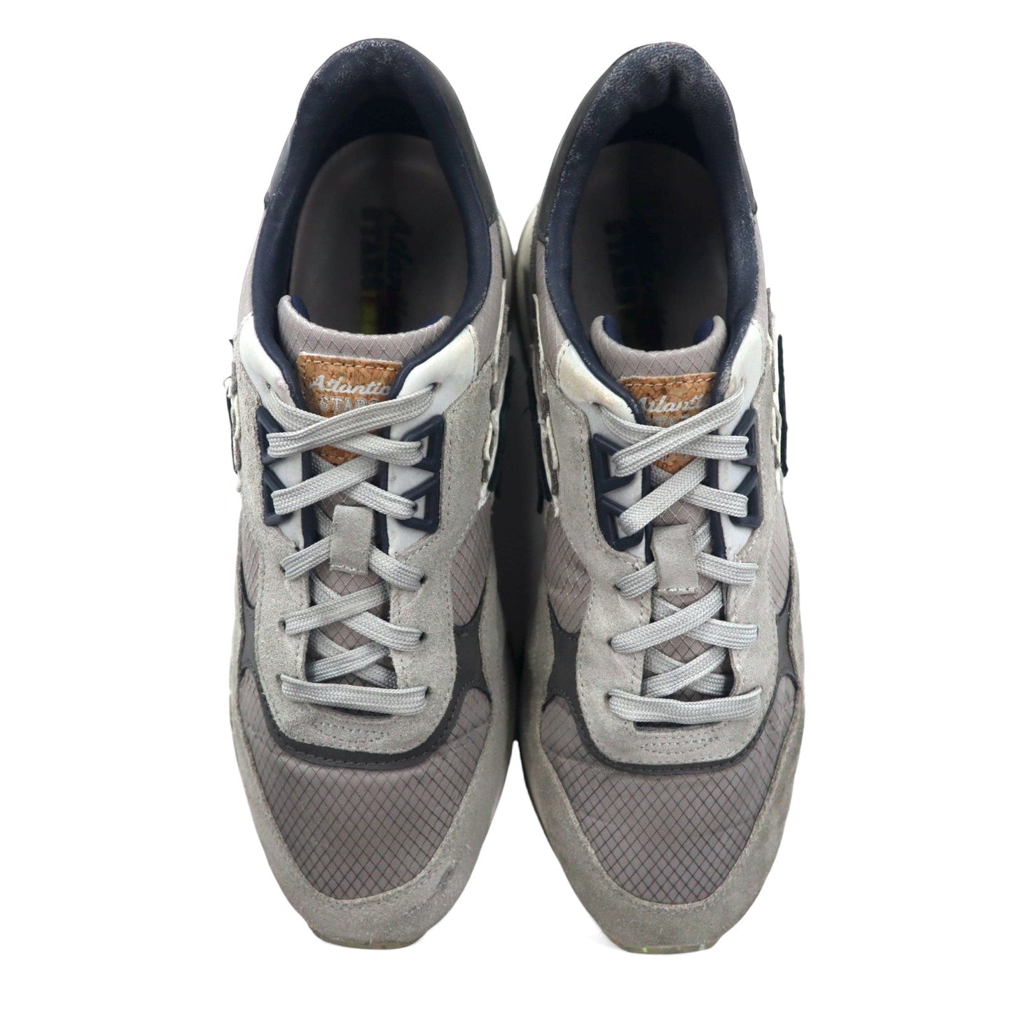 Atlantic STARS DRACO Sneakers, Size 27cm, Gray Suede and Leather