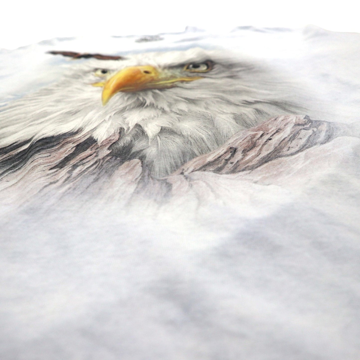 THE MOUNTAIN Oversized Tie-Dye T-Shirt, Size 2XL, Blue, Animal Print, Eagle, Made in Mexico