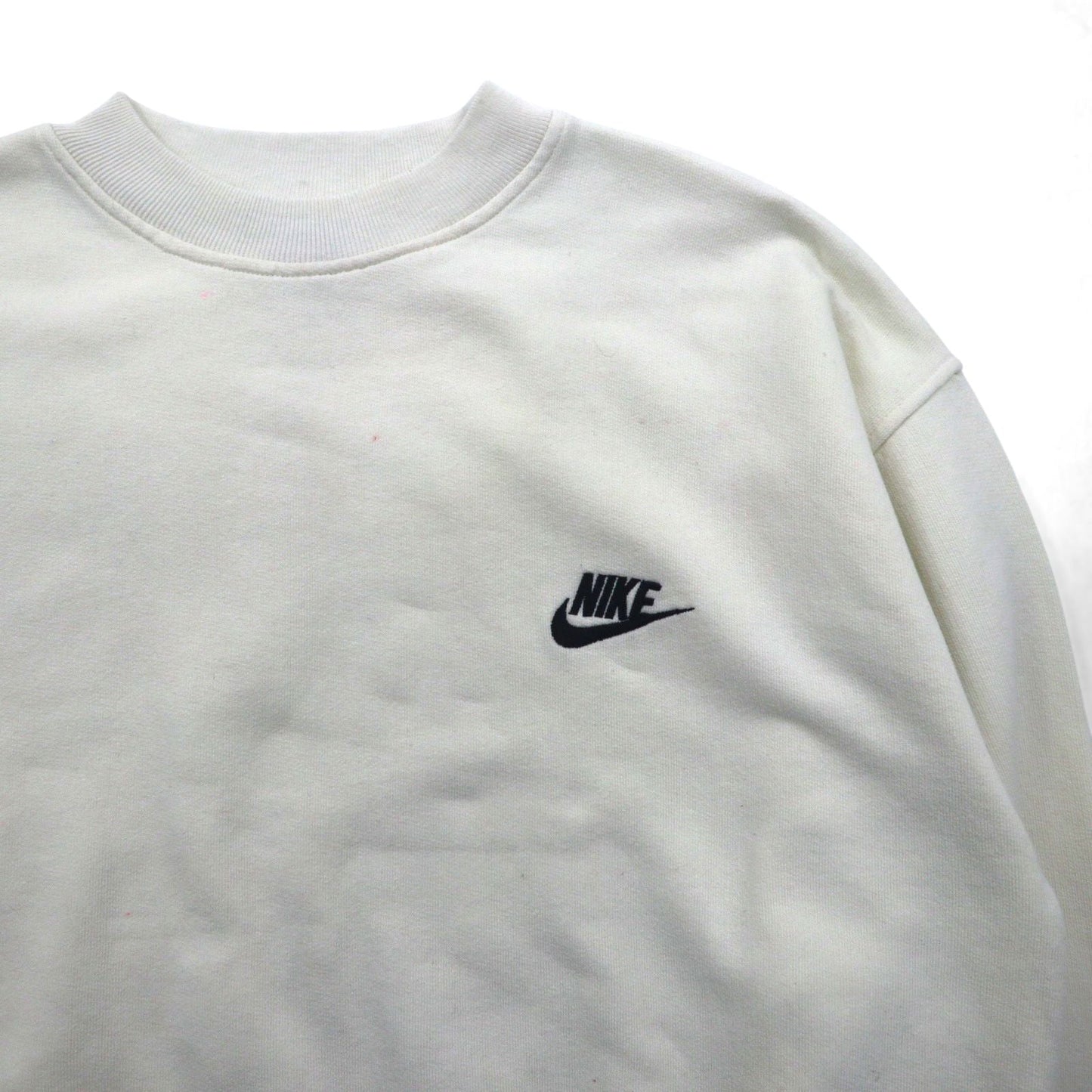 NIKE 90年代 銀タグ スウェット トレーナー M ワンポイントロゴ 刺繍 クロップド 短丈