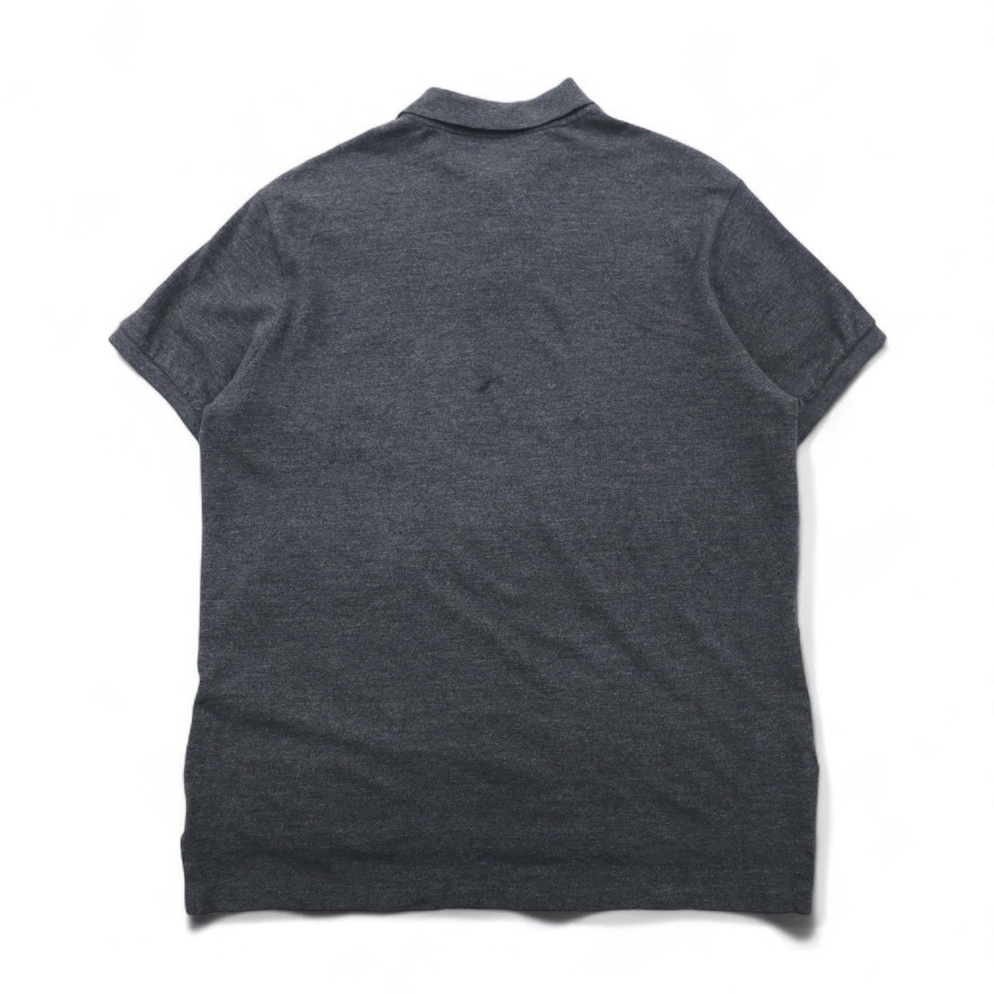 POLO RALPH LAUREN Polo Shirt, XL, Gray, Cotton, Pique, Small Pony Embroidery