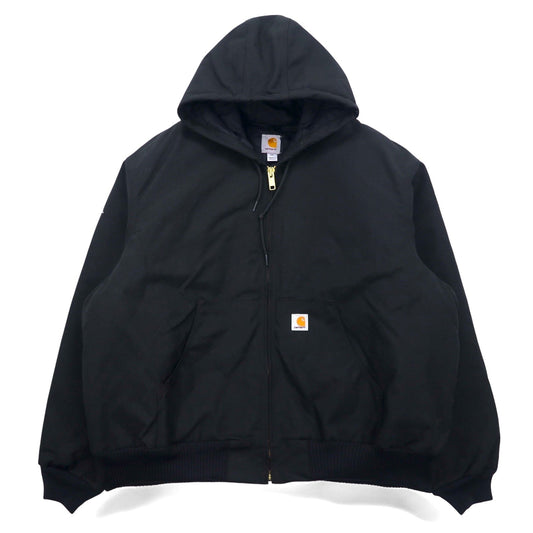 Carhartt Extremes Arctic Active Jacket, Quilt-Lined, 2XL, Black, Cordura, Water-Repellent, Made in Mexico, J133