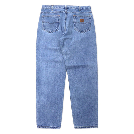 Carhartt Relaxed-Fit Tapered Denim Pants, Size 36, Blue Cotton, B17, Made in Nicaragua