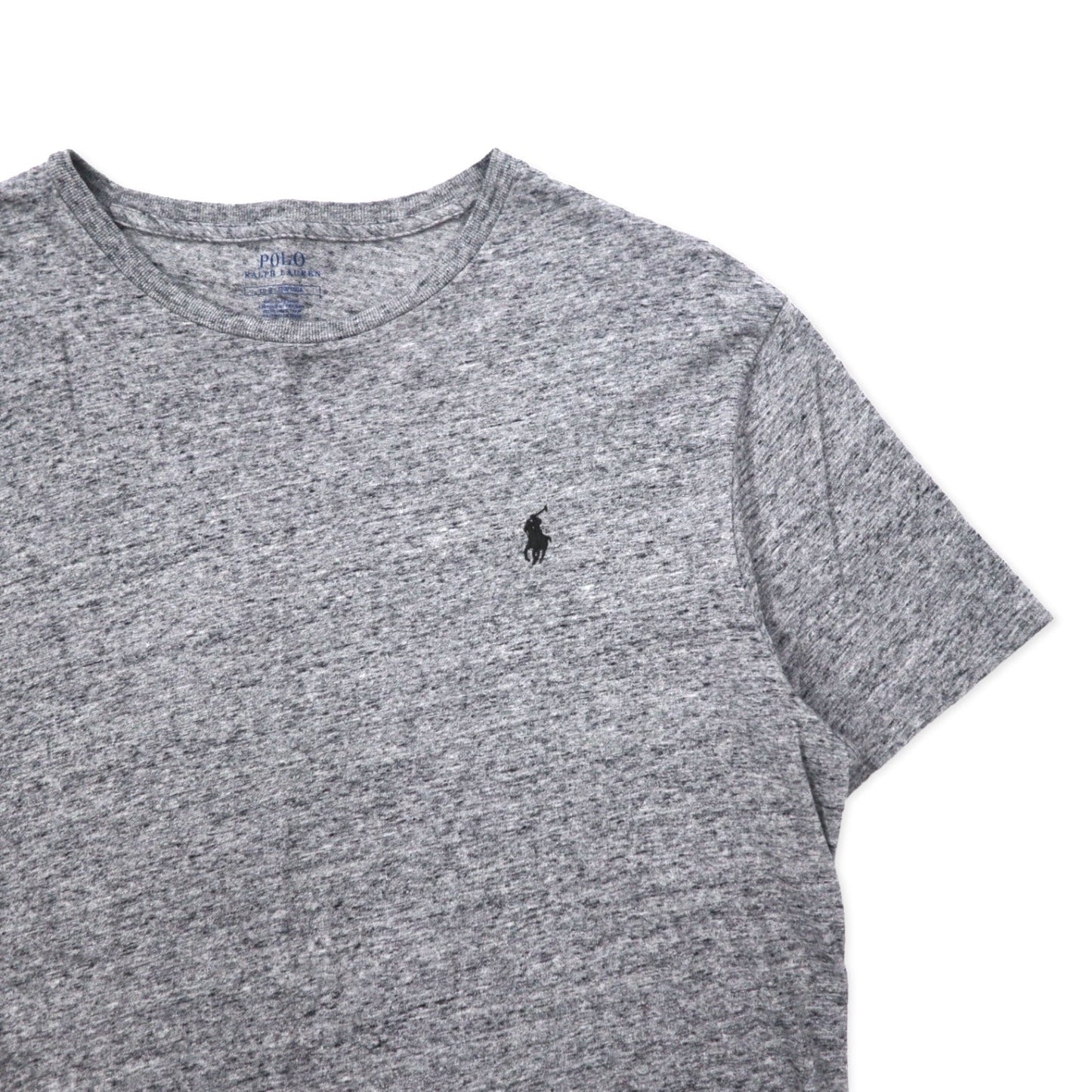 POLO RALPH LAUREN クルーネック Tシャツ L グレー コットン スモールポニー刺繍