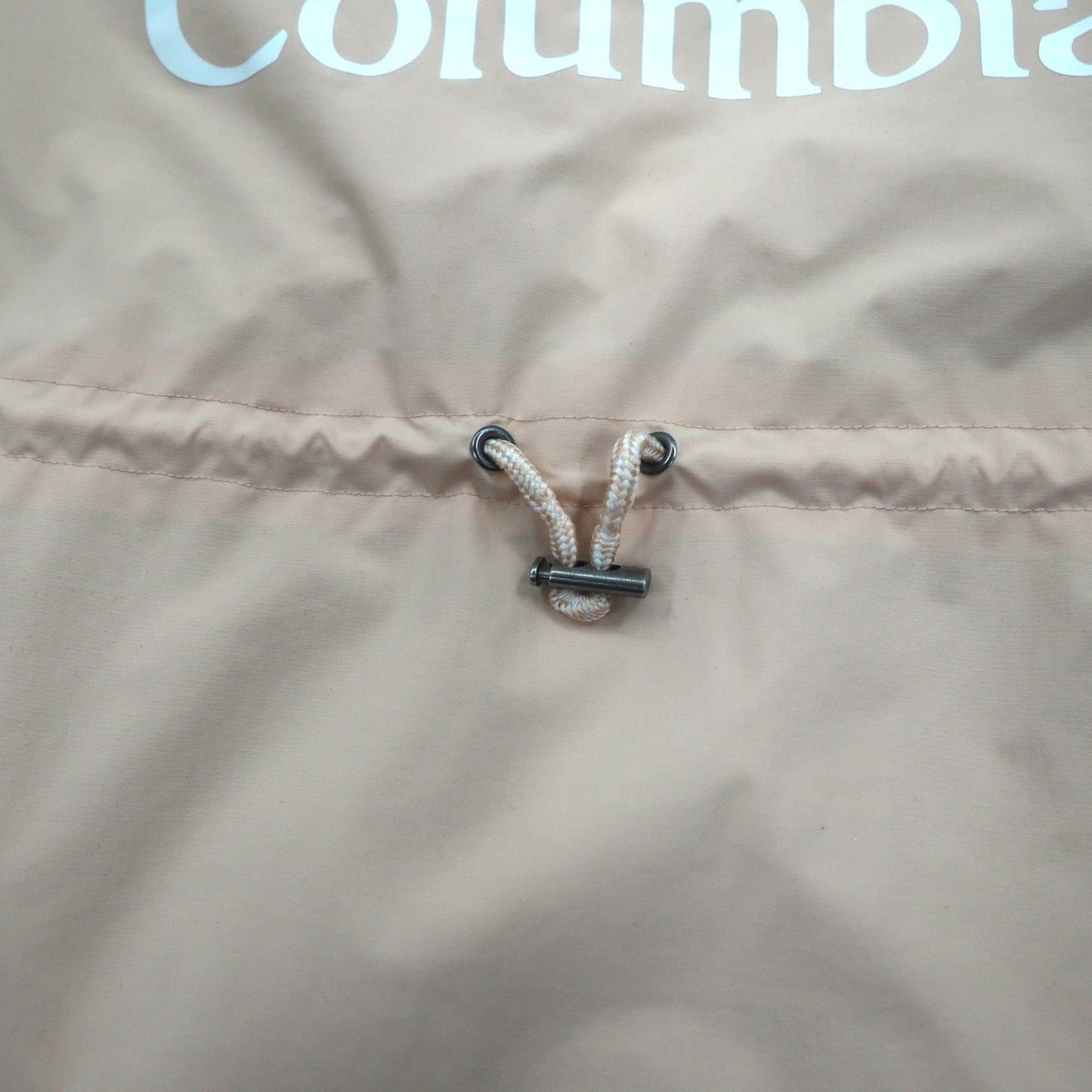 Columbia Park Jacket, Mountain Parka, Rain Jacket, Large, Pink, Nylon, Drawcord