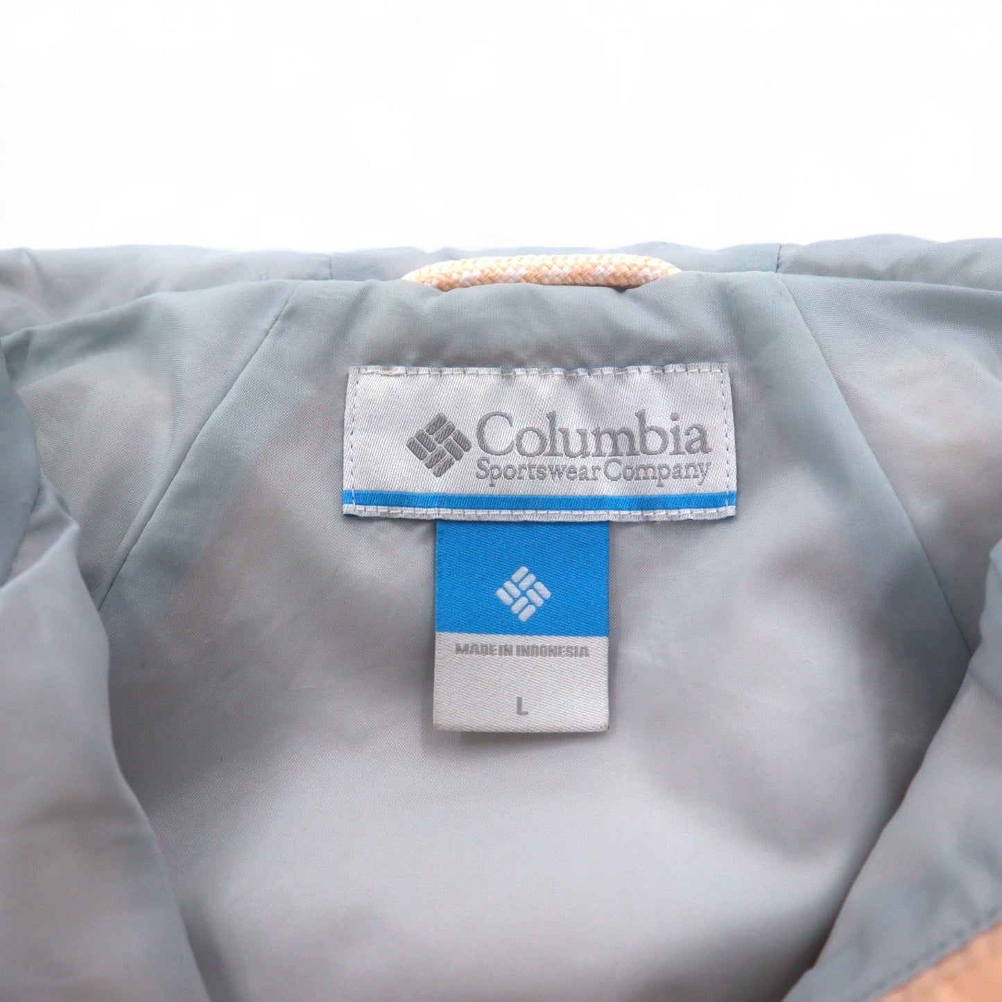 Columbia Park Jacket, Mountain Parka, Rain Jacket, Large, Pink, Nylon, Drawcord