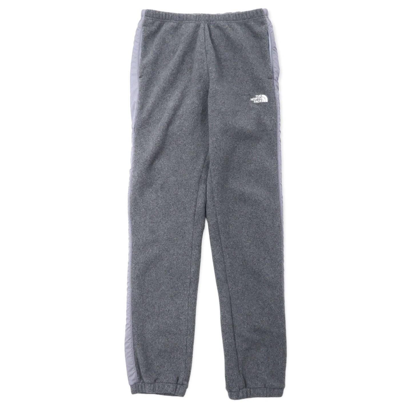 THE NORTH FACE フリース イージーパンツ XL グレー ポリエステル サイドライン US規格 エルサルバドル製