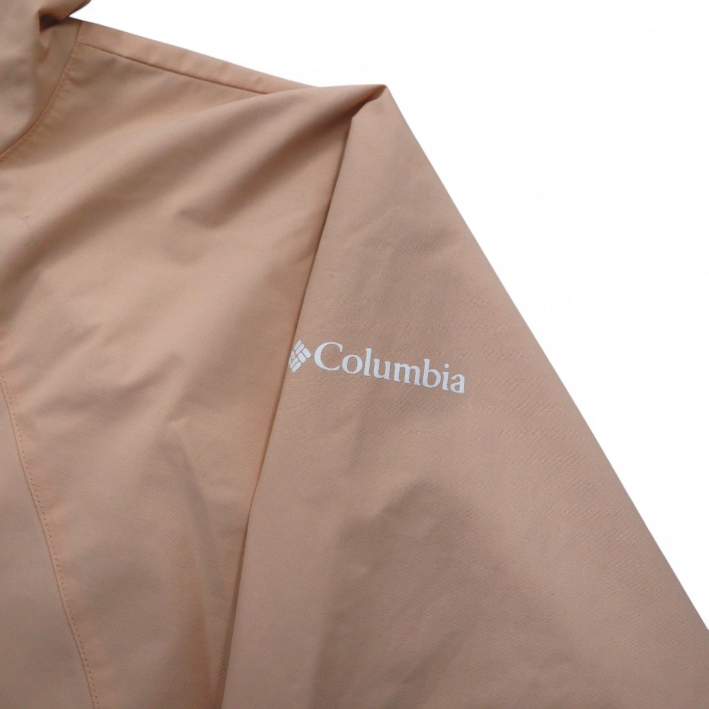 Columbia Park Jacket, Mountain Parka, Rain Jacket, Large, Pink, Nylon, Drawcord
