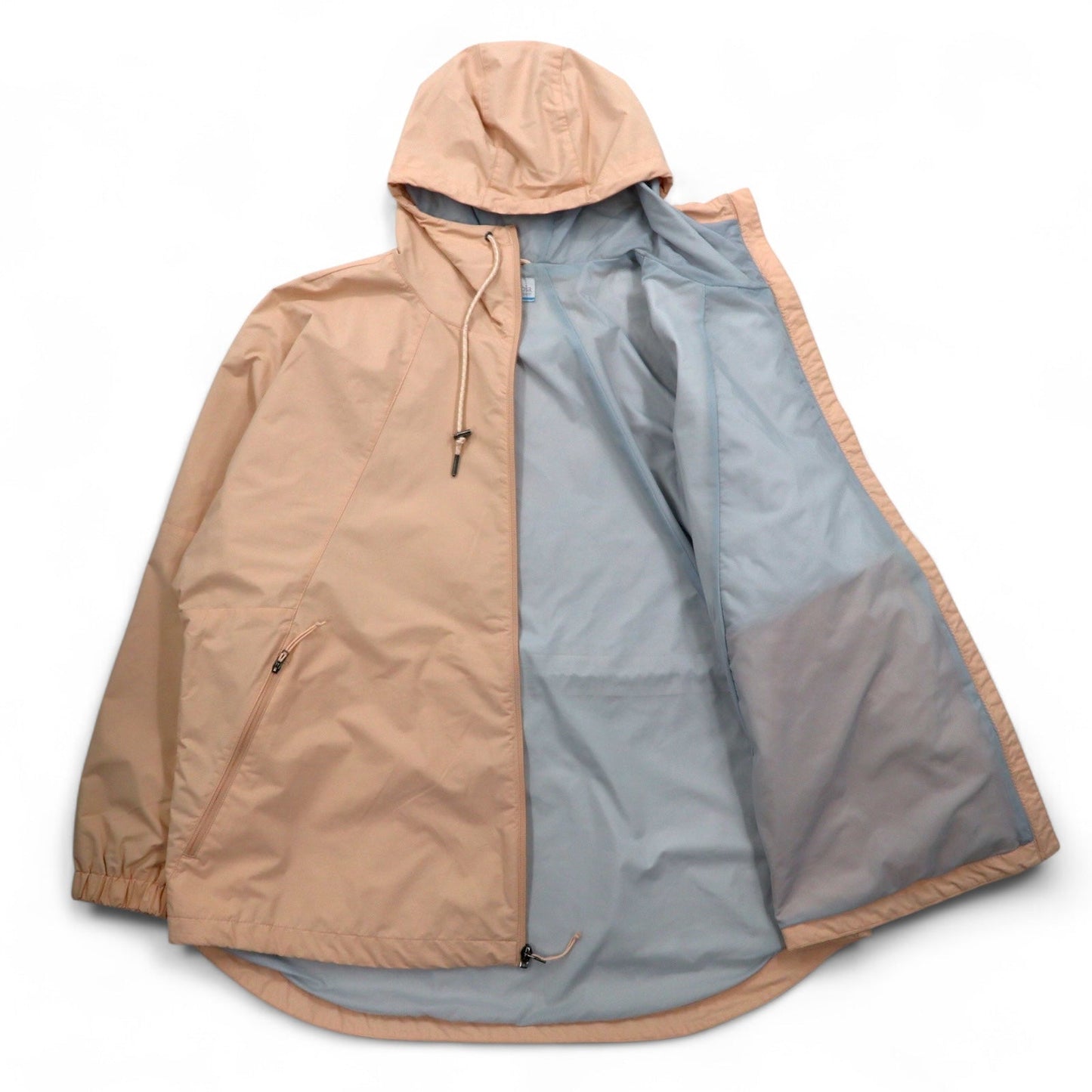 Columbia Park Jacket, Mountain Parka, Rain Jacket, Large, Pink, Nylon, Drawcord
