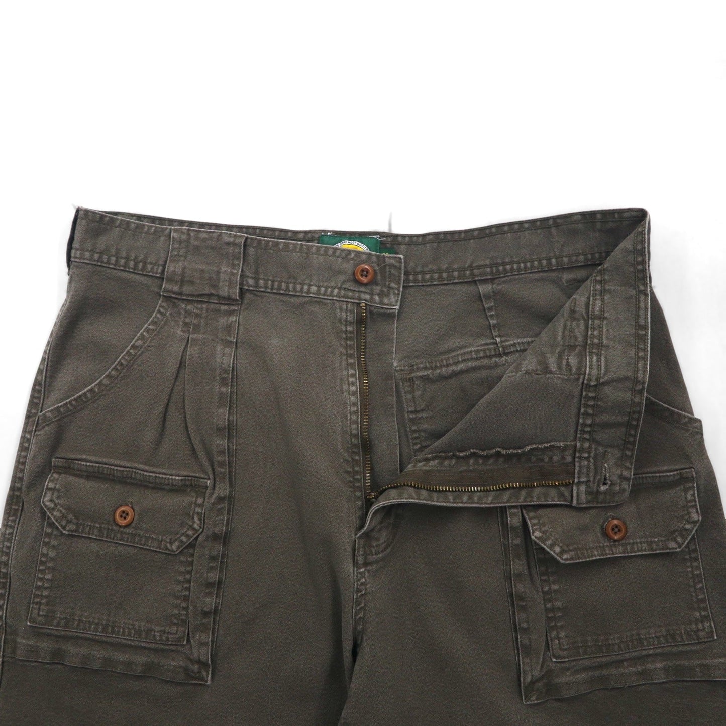 Cabela's 90年代 ブッシュ ショートパンツ ハーフパンツ L カーキ コットン ポケット