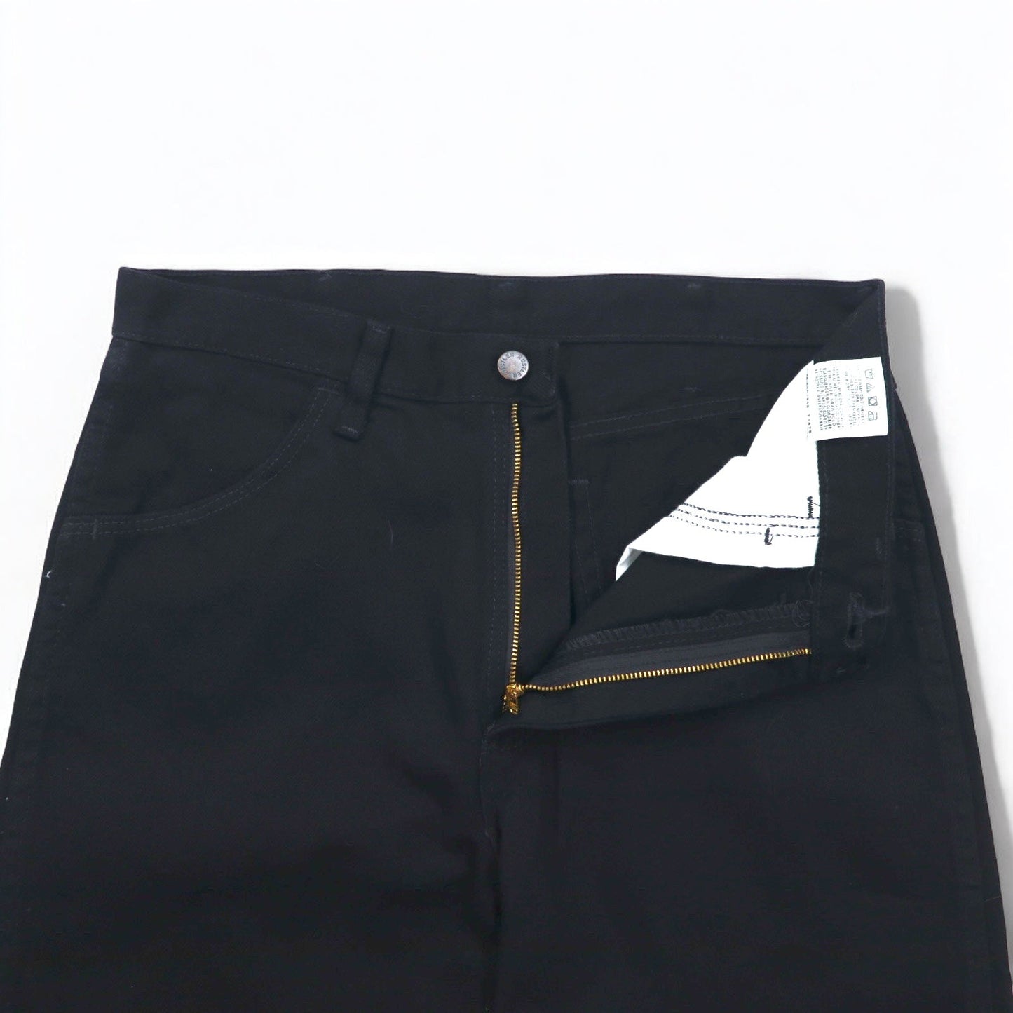 RUSTLER (Wrangler) Straight-leg Denim Jeans, Size M, Black, Regular Fit, 87619CB, Made in Mexico, Unused