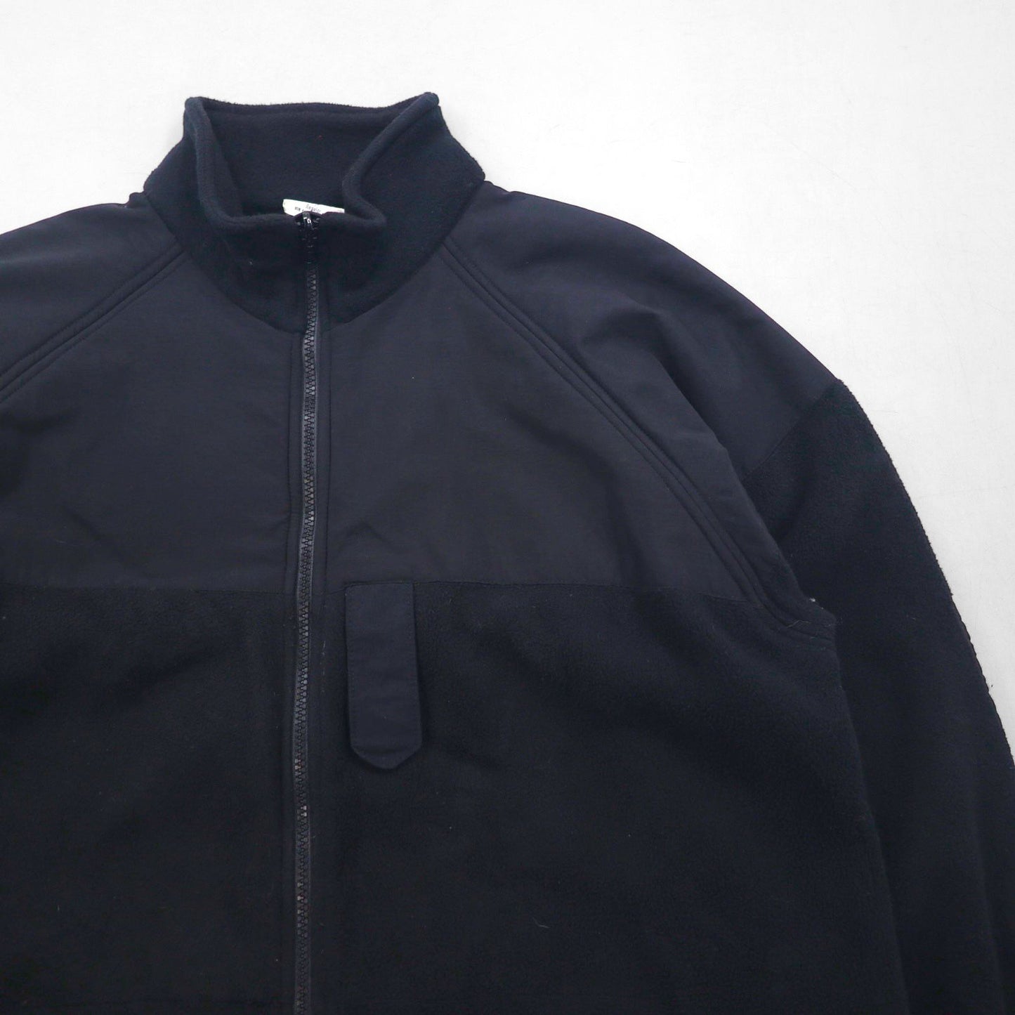 US NAVY 米軍 ポーラテック POLARTEC フリース ライナー ジャケット L ブラック ドローコード 8415-01-539-4058