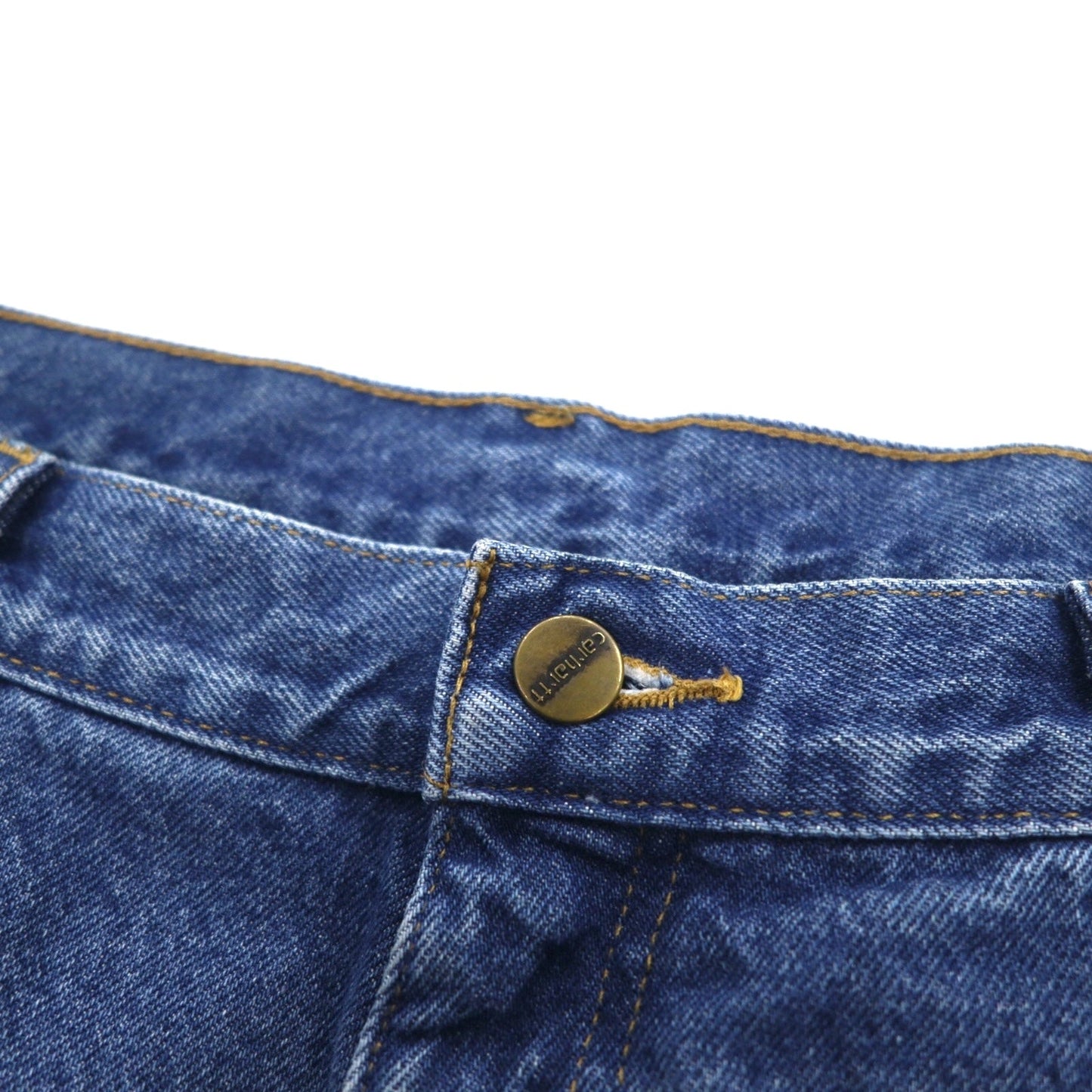 Carhartt Relaxed Fit Flannel-Lined Denim Pants, Size XL, Indigo with Blue Check Lining, B172 DST, Made in Mexico