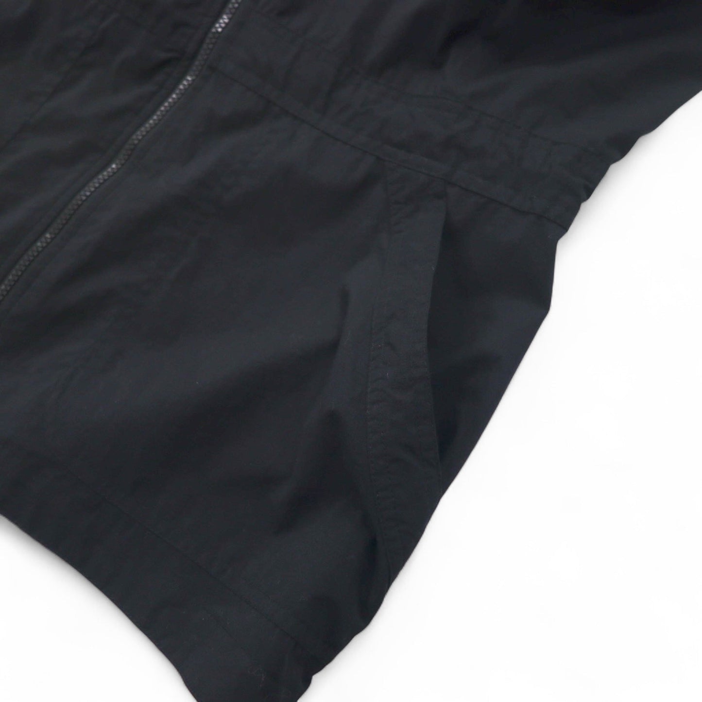 FILA 90s Nylon Jacket, Size L, Black and Purple, Drawcord, Retractable Hood, Double Zip