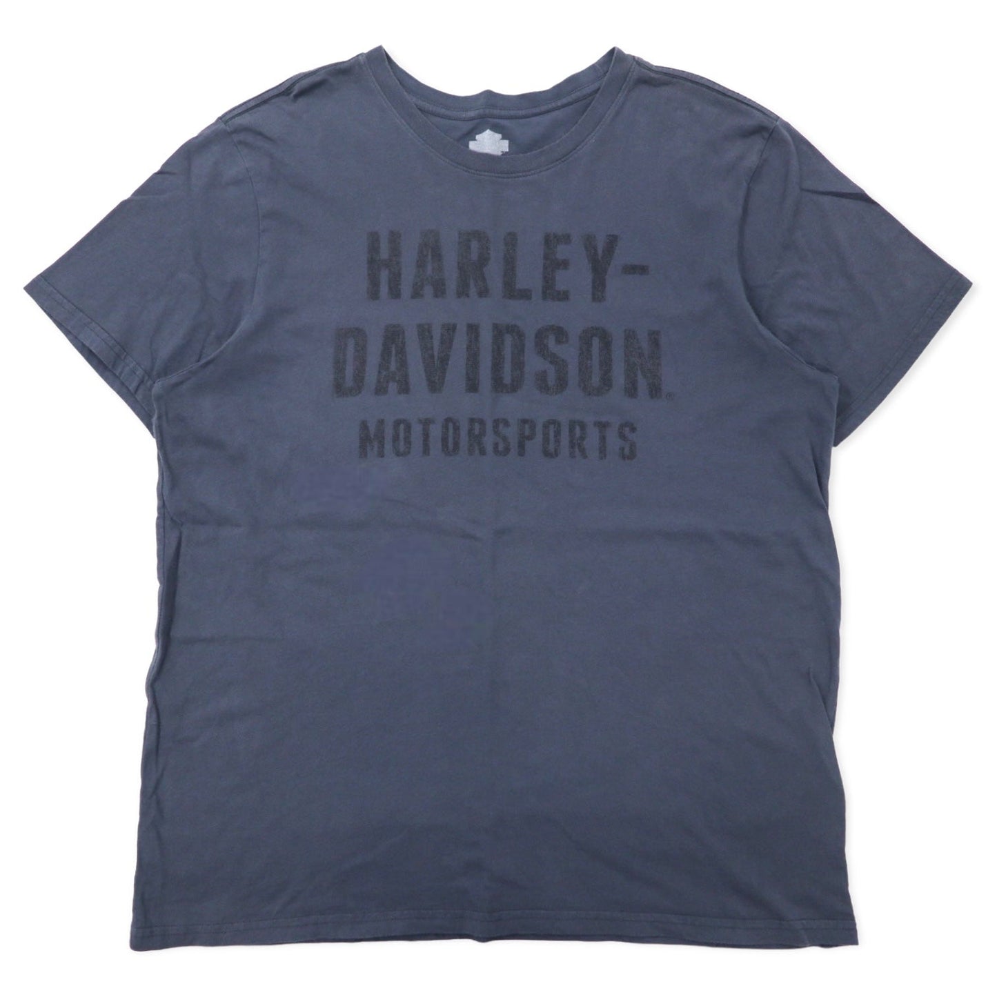 HARLEY DAVIDSON Logo Print T-Shirt, Gray Cotton, Size 2XL