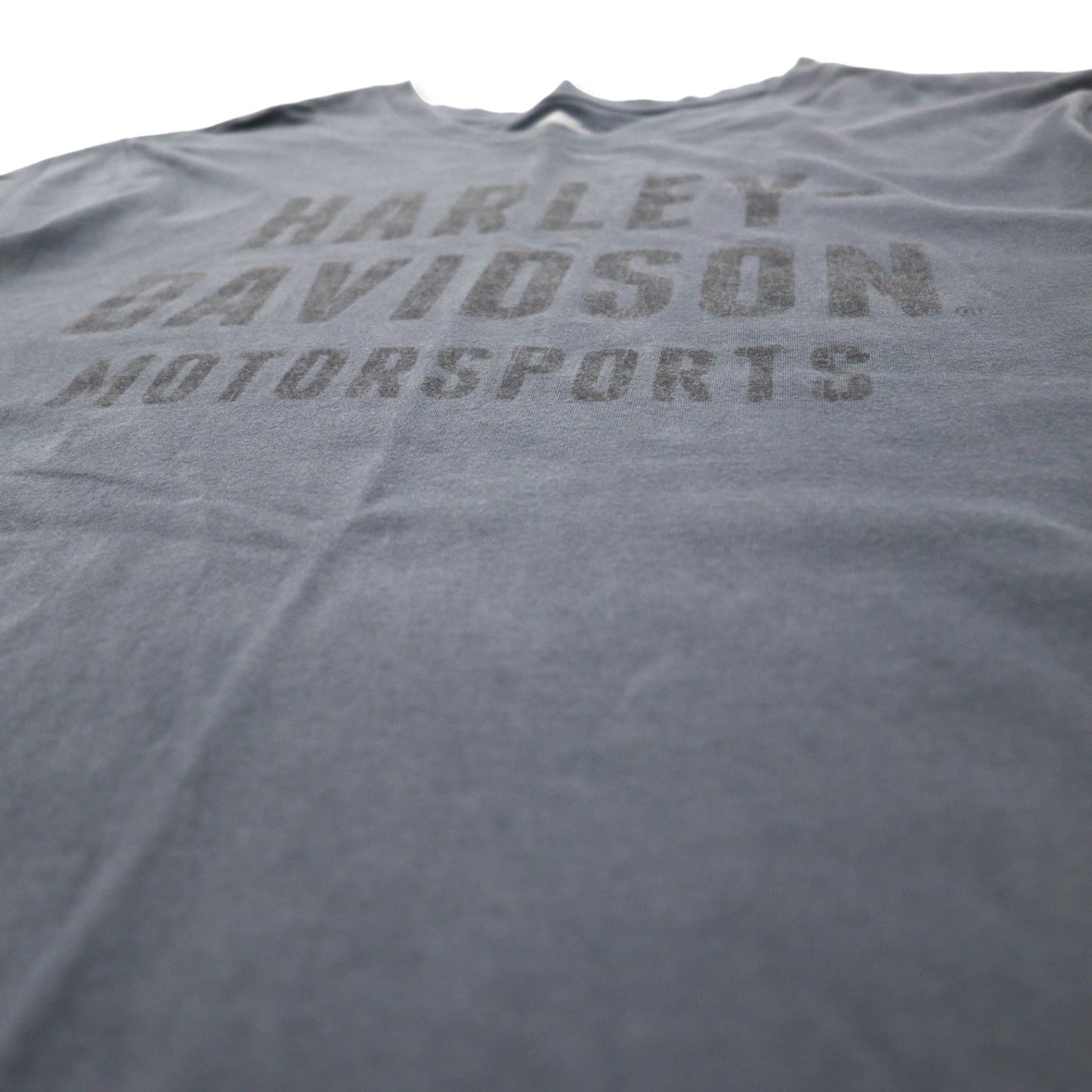 HARLEY DAVIDSON Logo Print T-Shirt, Gray Cotton, Size 2XL