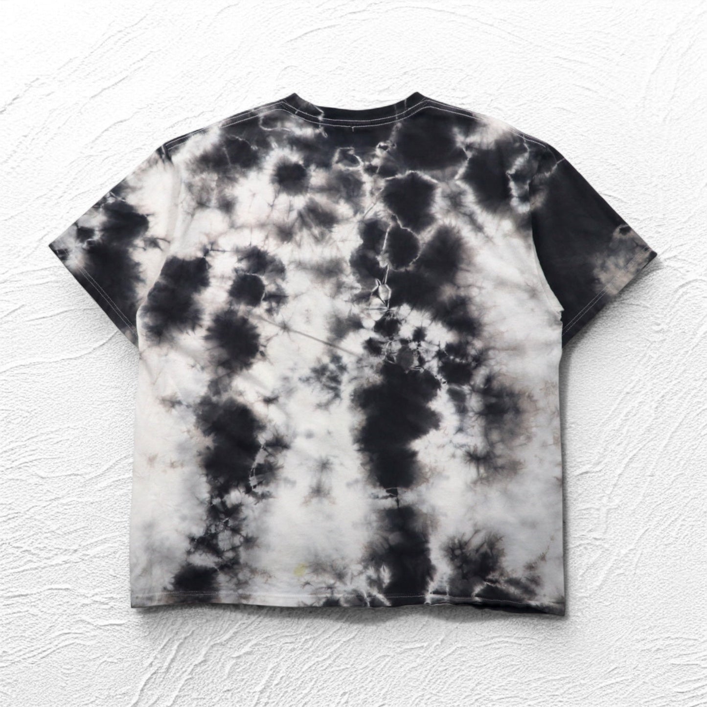 POISON Band T-Shirt, XL, Tie-Dye, White, Gray, Skull, Made in Mexico