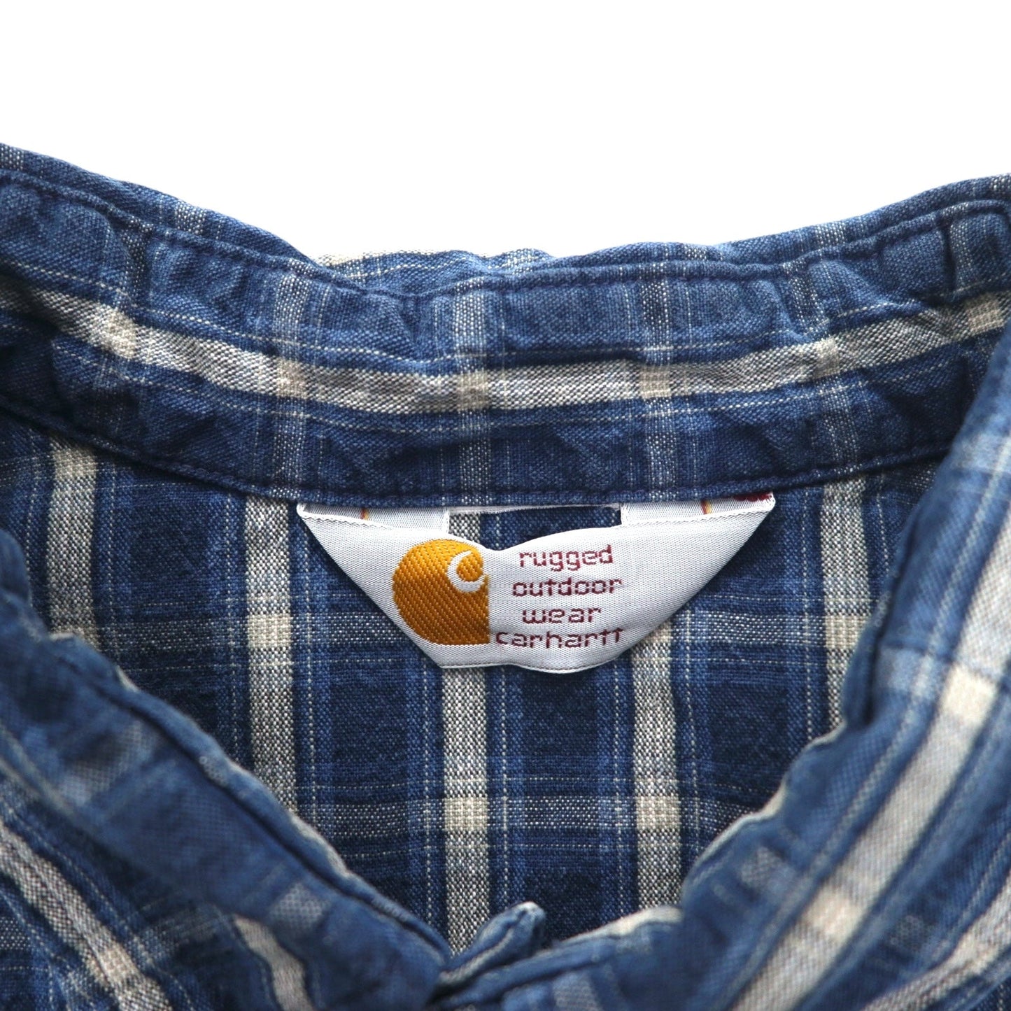 Carhartt button-down flannel shirt, size 2XL, blue check cotton