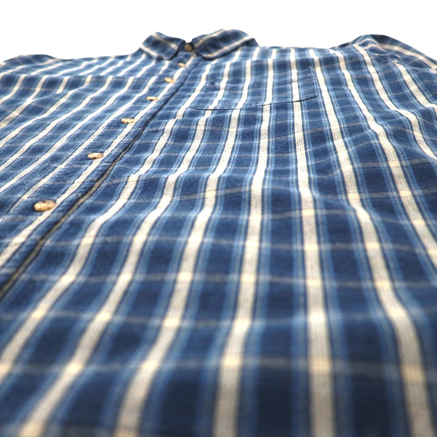 Carhartt button-down flannel shirt, size 2XL, blue check cotton