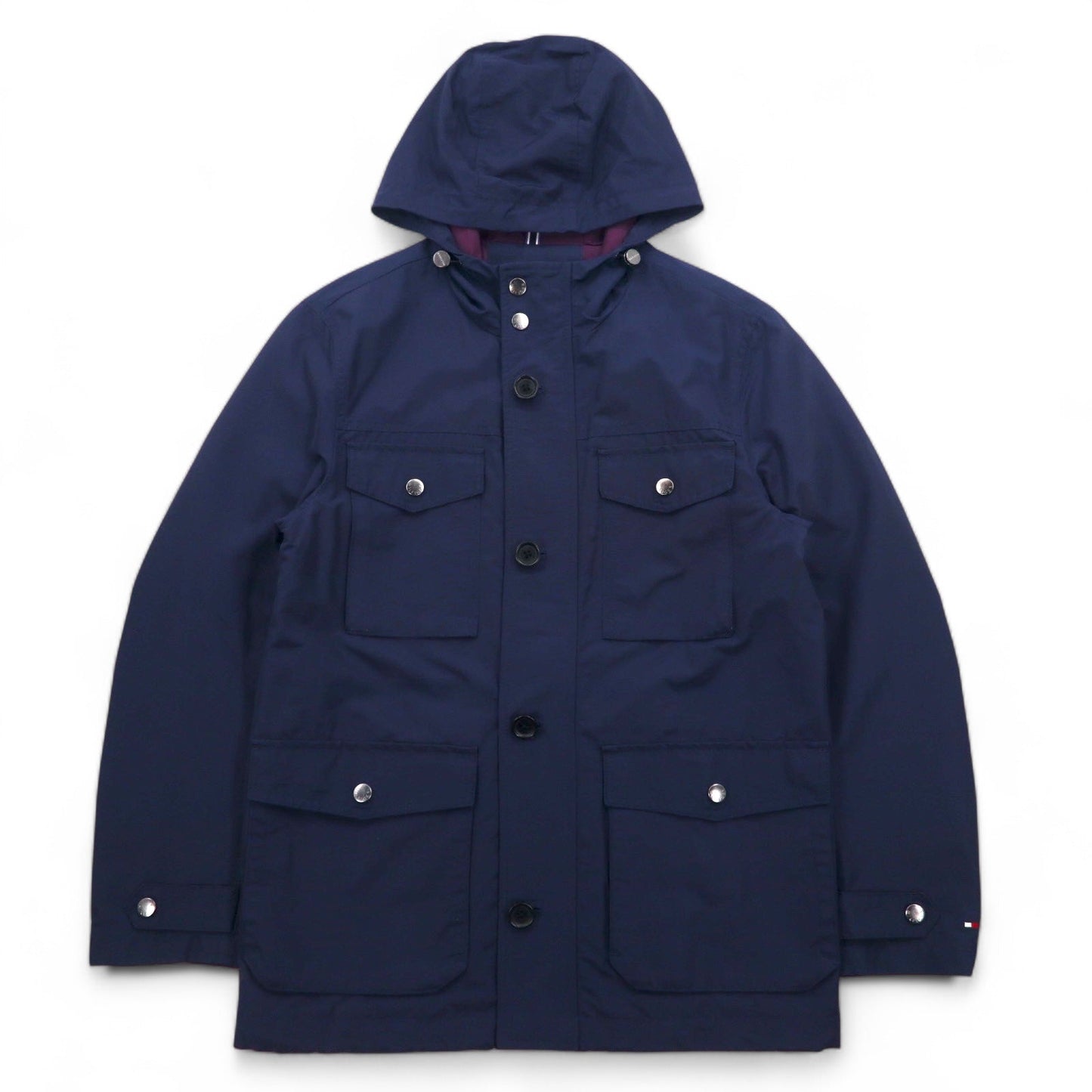 TOMMY HILFIGER 60/40クロス フィールドパーカー マウンテンパーカー S ネイビー コットン ナイロン ドローコード