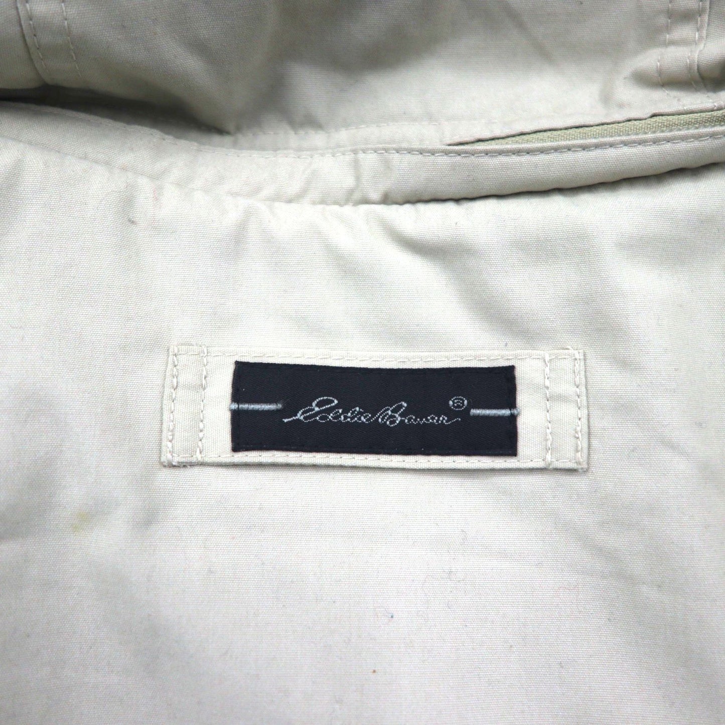 Eddie Bauer 90年代 65/35クロス マウンテンパーカー XL ベージュ フード着脱 ボア裏地 ドローコード