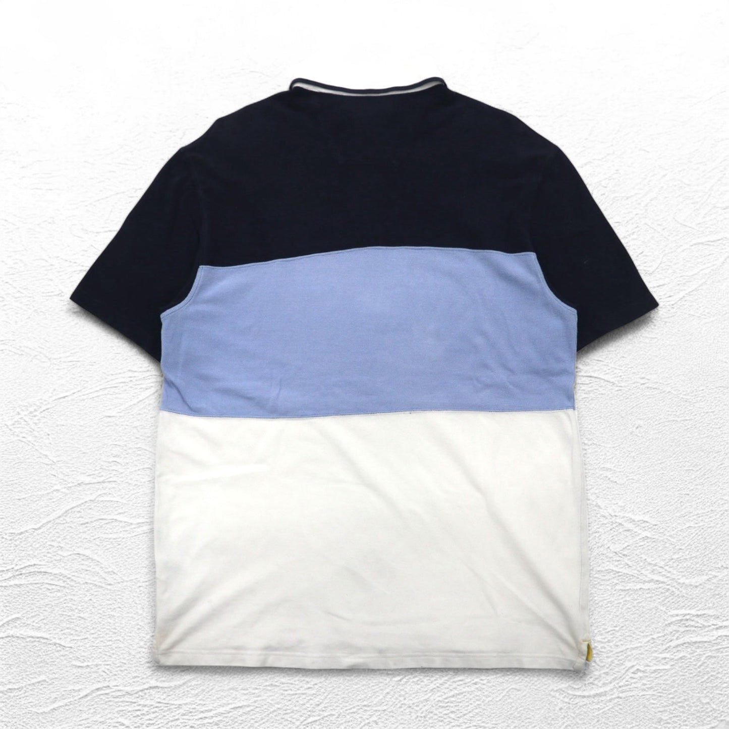 NAUTICA Polo Shirt, XL, Navy Blue, White, Cotton, Pique, One-Point Logo Embroidery