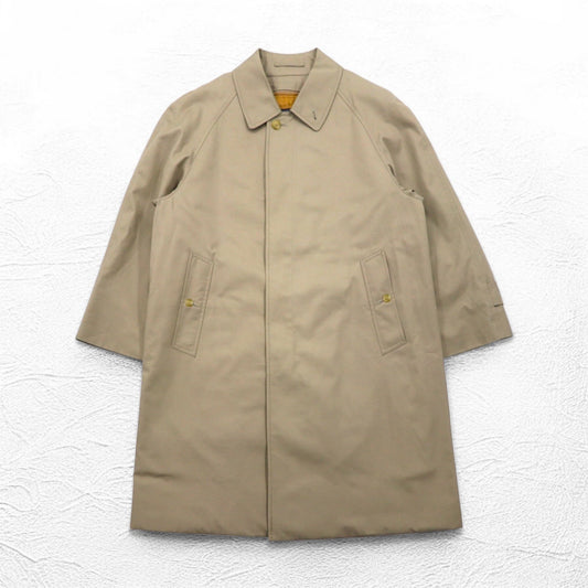 Burberry's 80s Balmacaan Coat, Size M, Beige, with Detachable Nova Check Lining