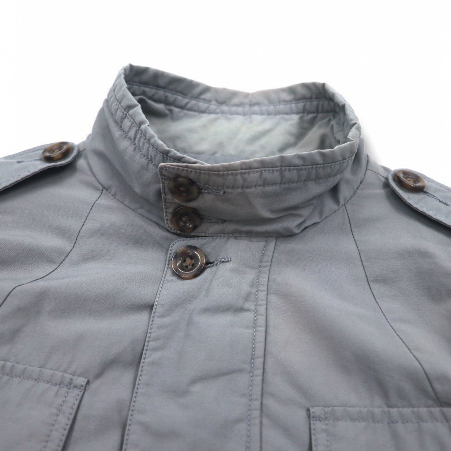 POLO RALPH LAUREN M-65 Field Jacket, Military Jacket, Size L, Gray, Logo Patch