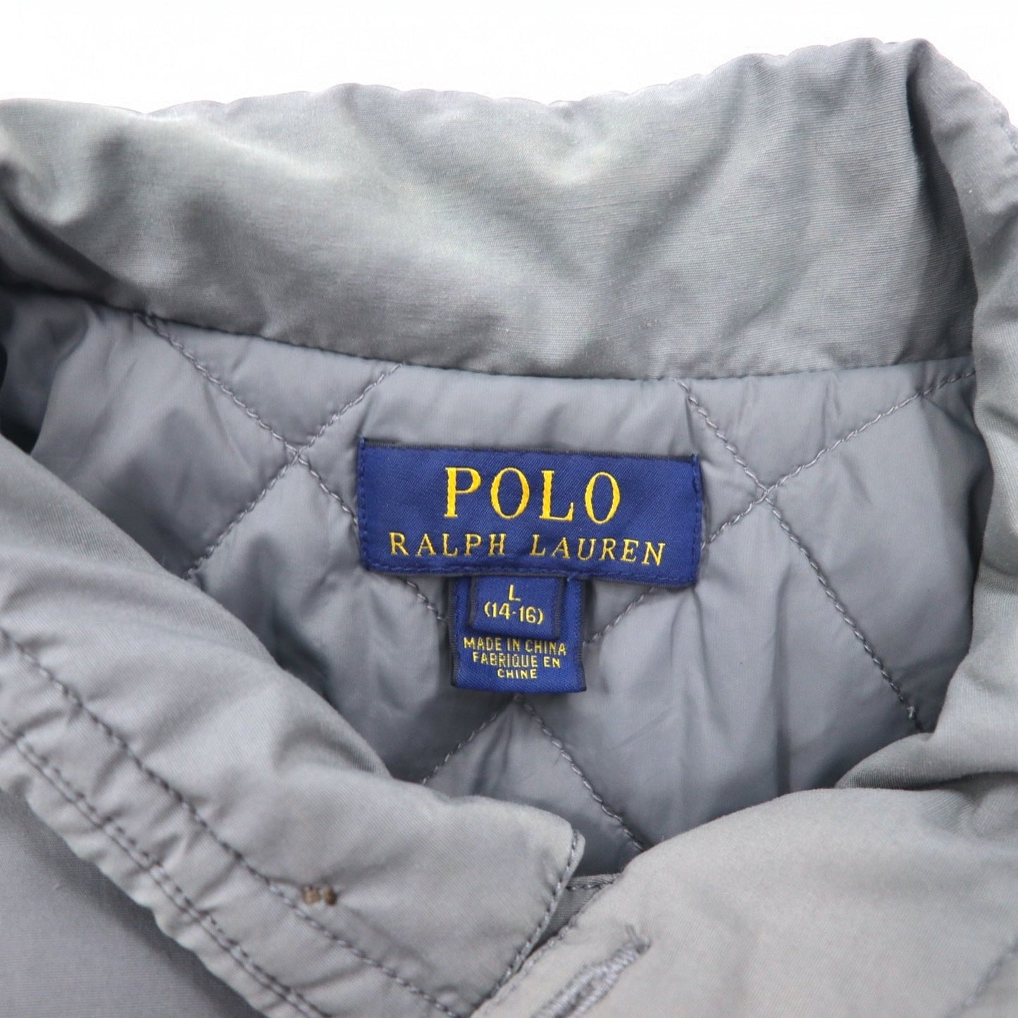 POLO RALPH LAUREN M-65 Field Jacket, Military Jacket, Size L, Gray, Logo Patch