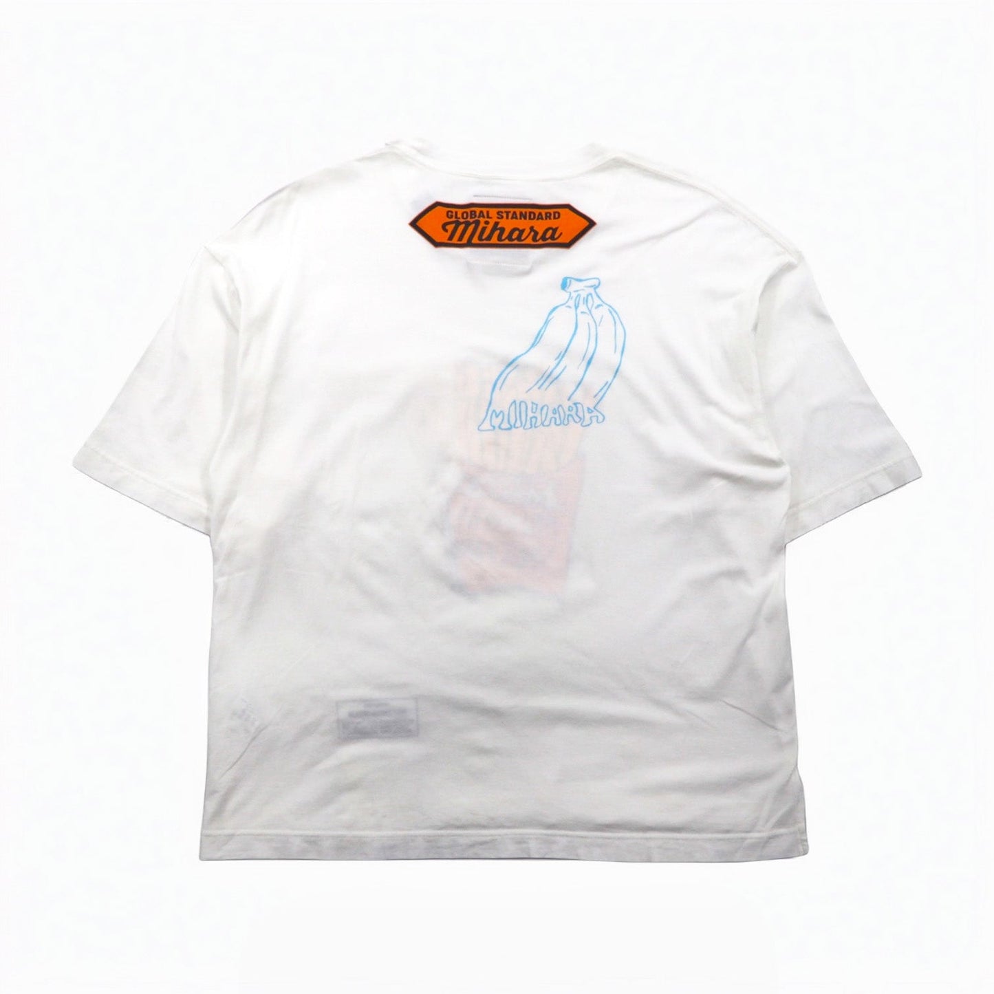 MAISON MIHARA YASUHIRO ポケット Tシャツ Foods Printed T-shirt ポテト プリント L ホワイト GONGON 日本製