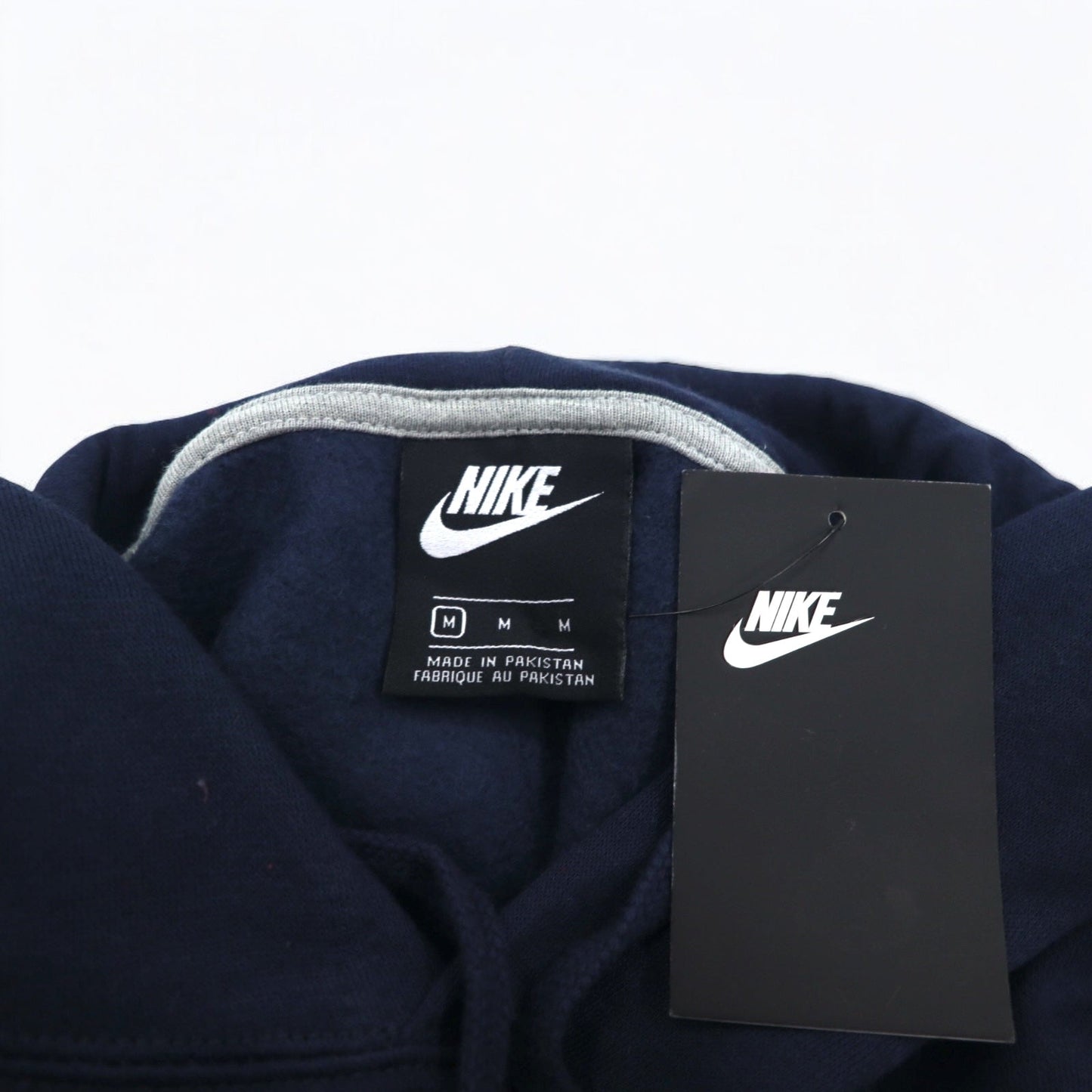 NIKE プルオーバーパーカー M ネイビー JUST DO IT HOODIE 928717-451 パキスタン製 未使用品