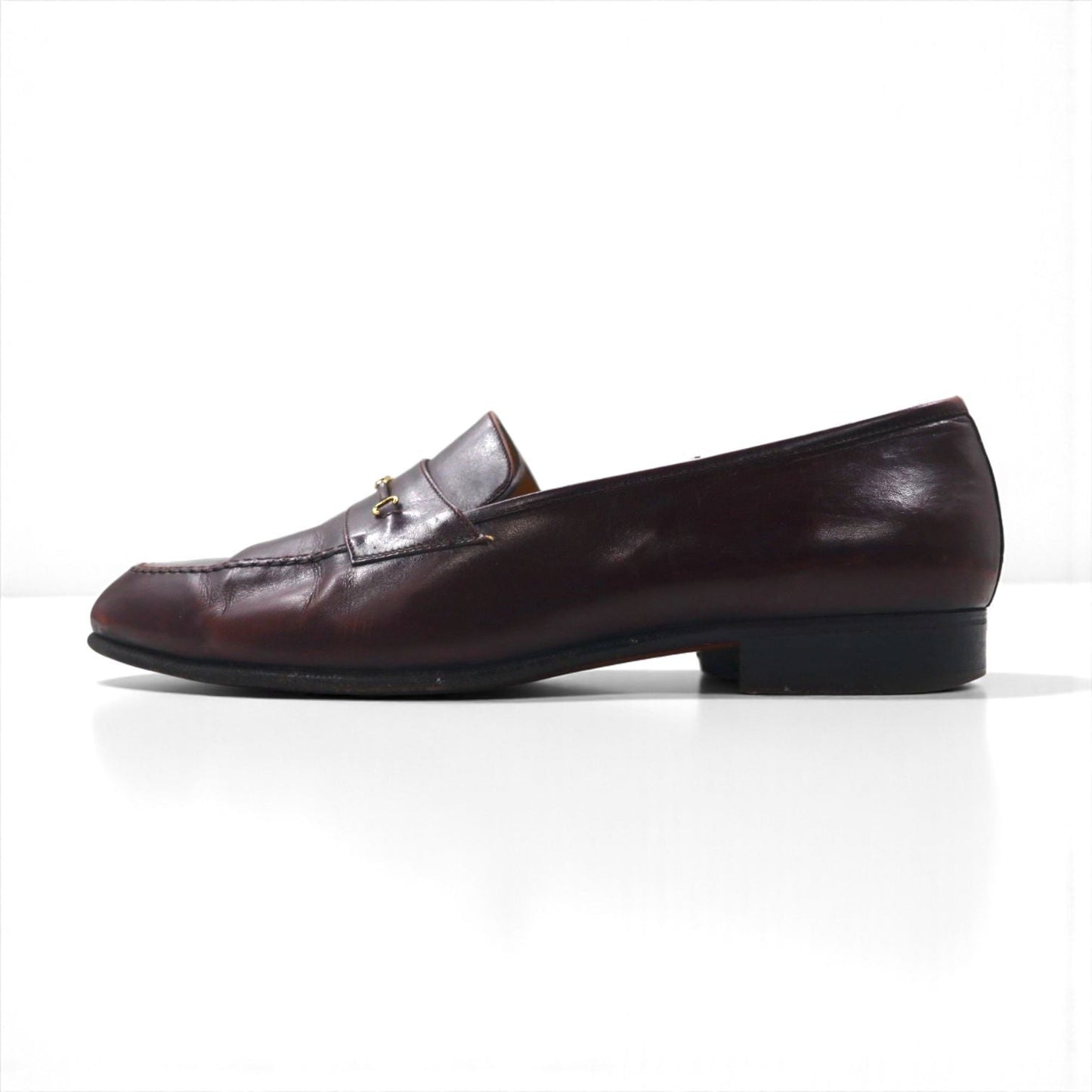Salvatore Ferragamo ホースビット ローファー 27.5cm レザー モカシン 4505 220 イタリア製