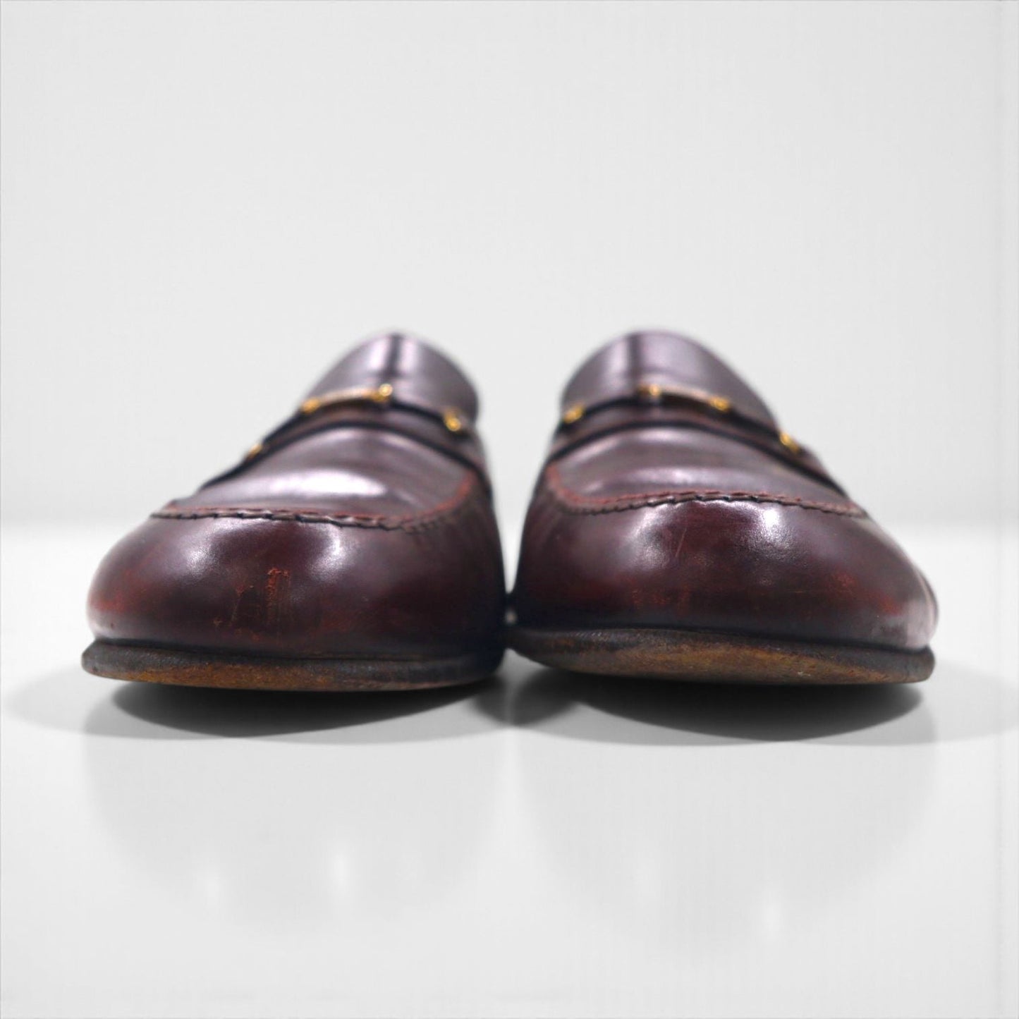 Salvatore Ferragamo ホースビット ローファー 27.5cm レザー モカシン 4505 220 イタリア製
