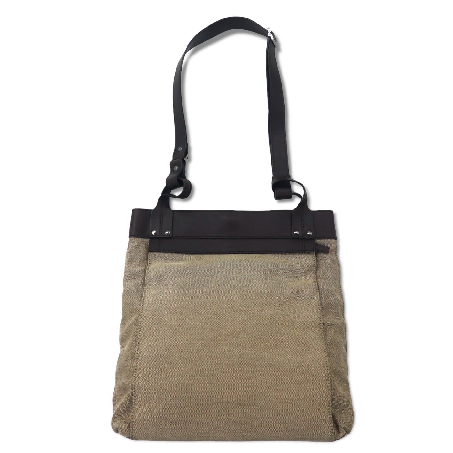 GUCCI 2-way canvas tote bag/shoulder bag in beige with leather accents 106301 1705