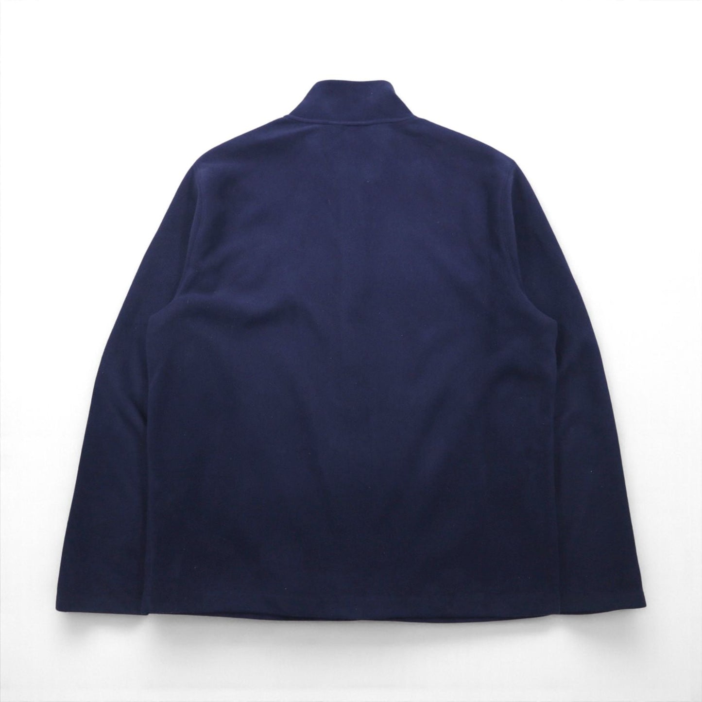 Brooks Brothers ハーフジップ フリースジャケット XL ネイビー ワンポイントロゴ