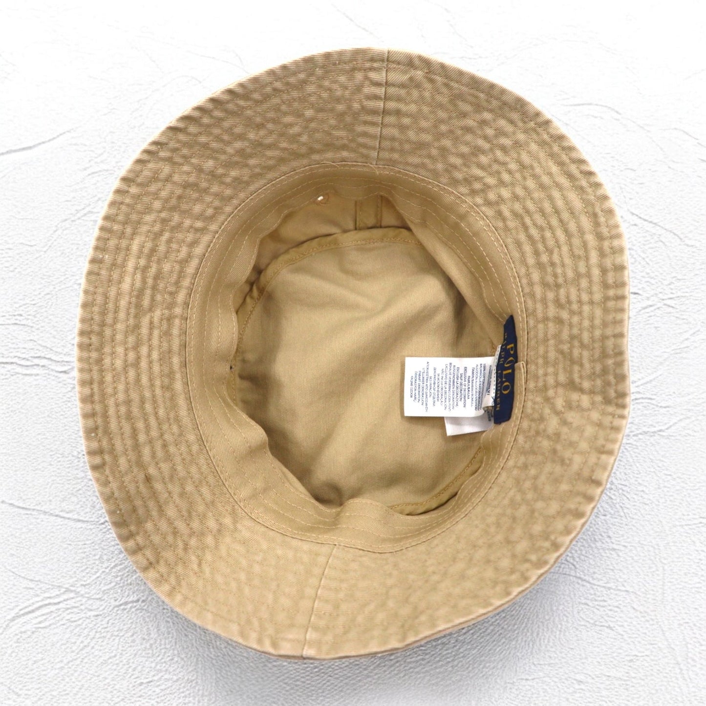 POLO RALPH LAUREN Polo Bear Bucket Hat, 59cm, Beige Cotton