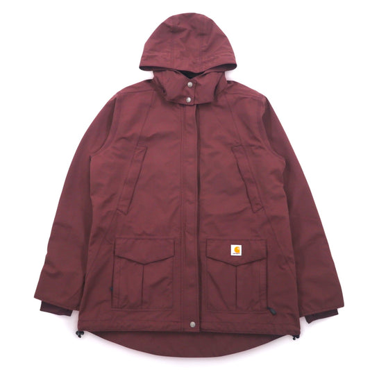 Carhartt Storm Defender Jacket, Mountain Parka, Size L, Bordeaux, Waterproof, Relaxed Fit, Heavyweight, 102382