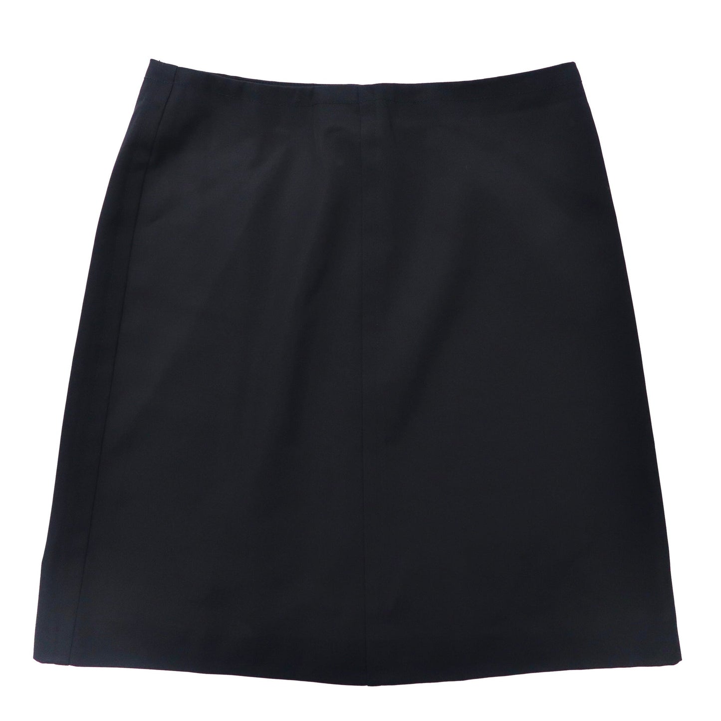 PRADA Slim Skirt, Size 42, Navy, Wool and Silk Blend, Made in Romania